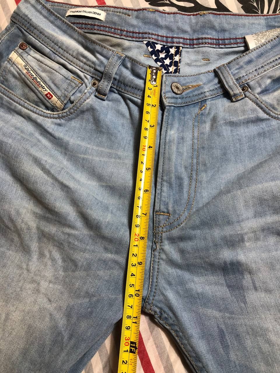 Diesel × Vintage Vintage Y2K Diesel Washed Distressed Denim Jeans Slim Size US 34 / EU 50 - 11 Thumbnail