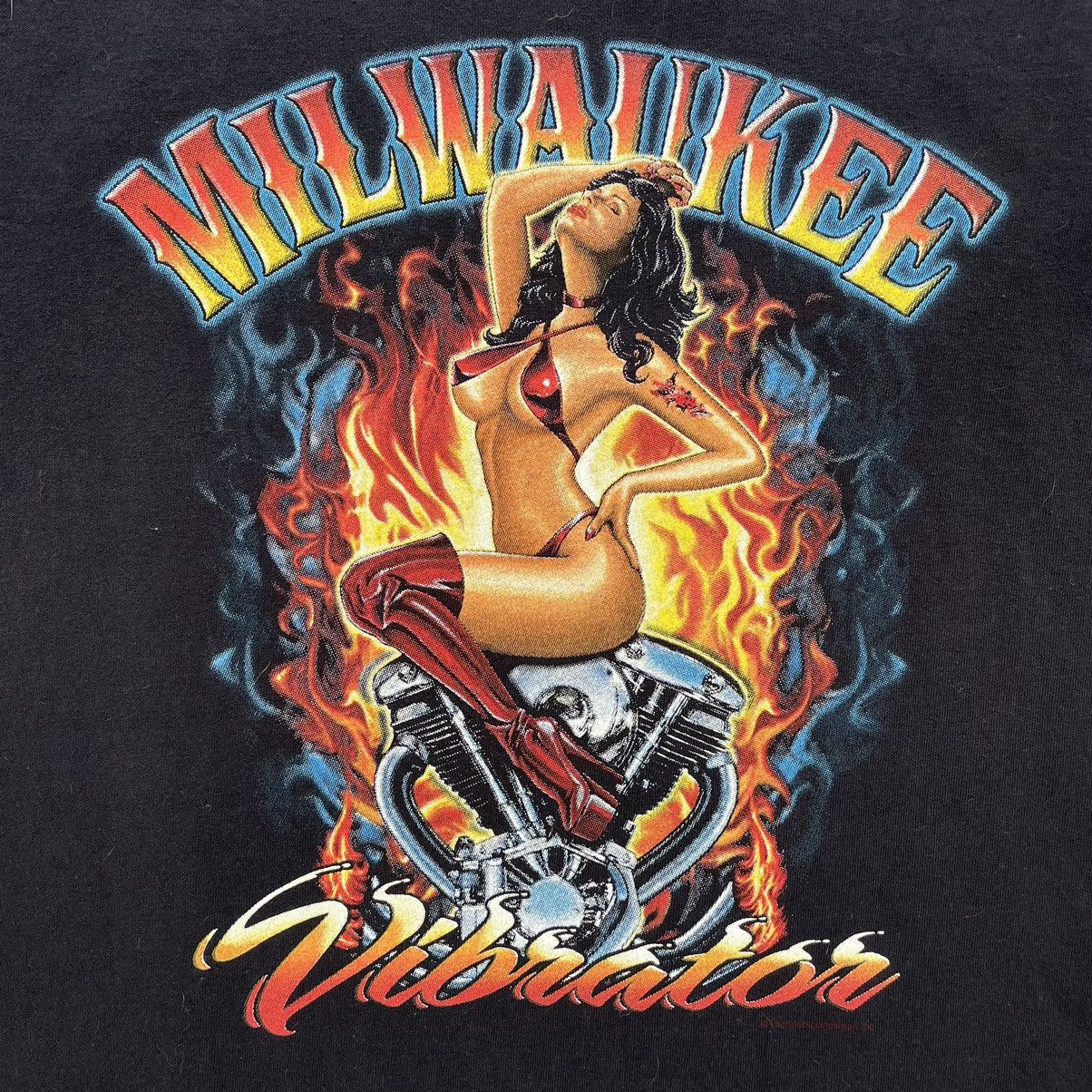 Harley Davidson Vintage Milwaukee Vibrator Motorcycle Shirt Size XL Size US XL / EU 56 / 4 - 2 Thumbnail