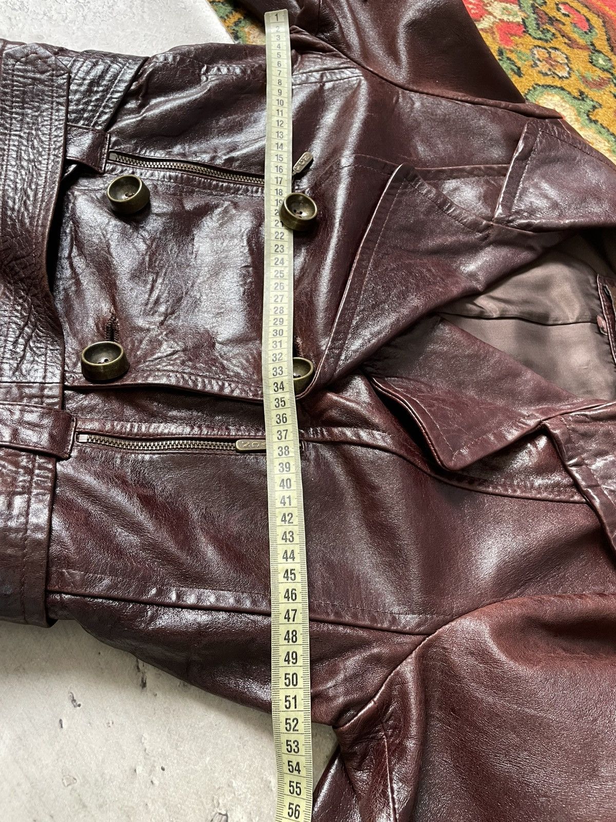 Number (N)ine Leather double breasted y2k leather opium jacket Size US M / EU 48-50 / 2 - 12 Thumbnail