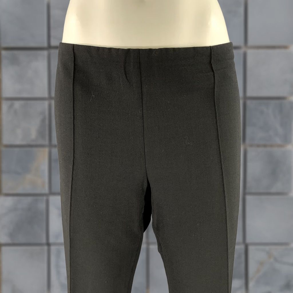 The Row THE ROW Black Wool Elastane Side Zipper Casual Pants 12 Womens Adults Regular In-Store ID 147217 Size 34" / US 12 / IT 48 - 1 Thumbnail