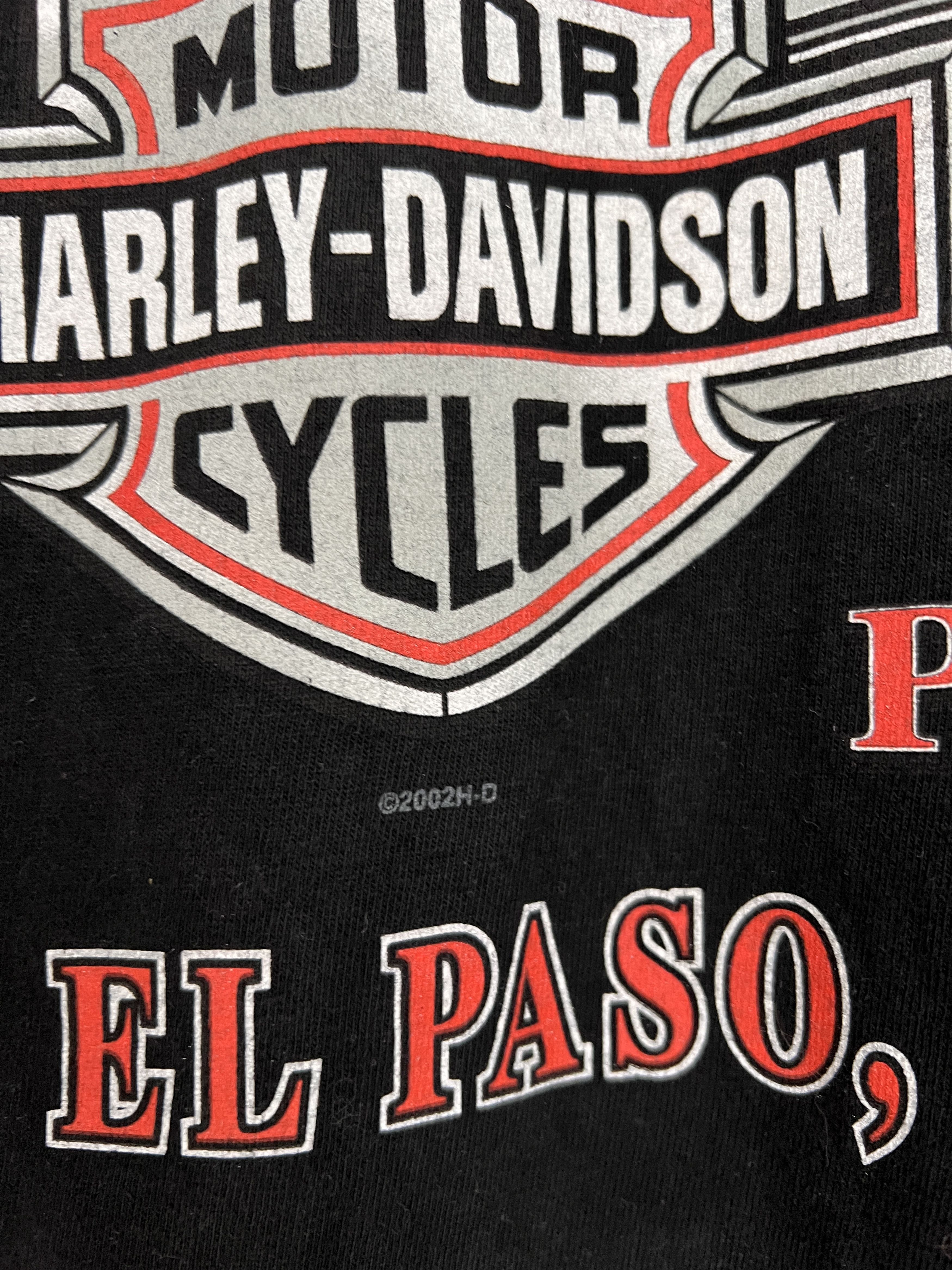 Harley Davidson 2002 Harley Davidson USA OG logo t shirt El Paso Texas tee L Size US L / EU 52-54 / 3 - 10 Thumbnail