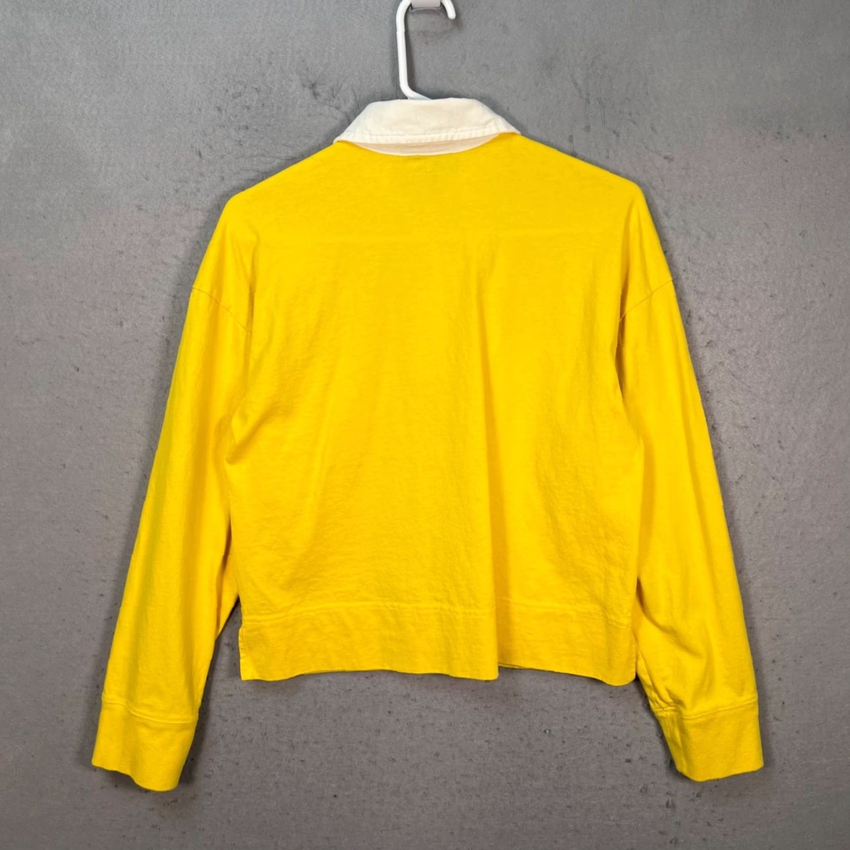 Everlane Everlane Polo Shirt Womens XS Organic Cotton Yellow w/ White Collar Shirt Size XS / US 0-2 / IT 36-38 - 2 Thumbnail