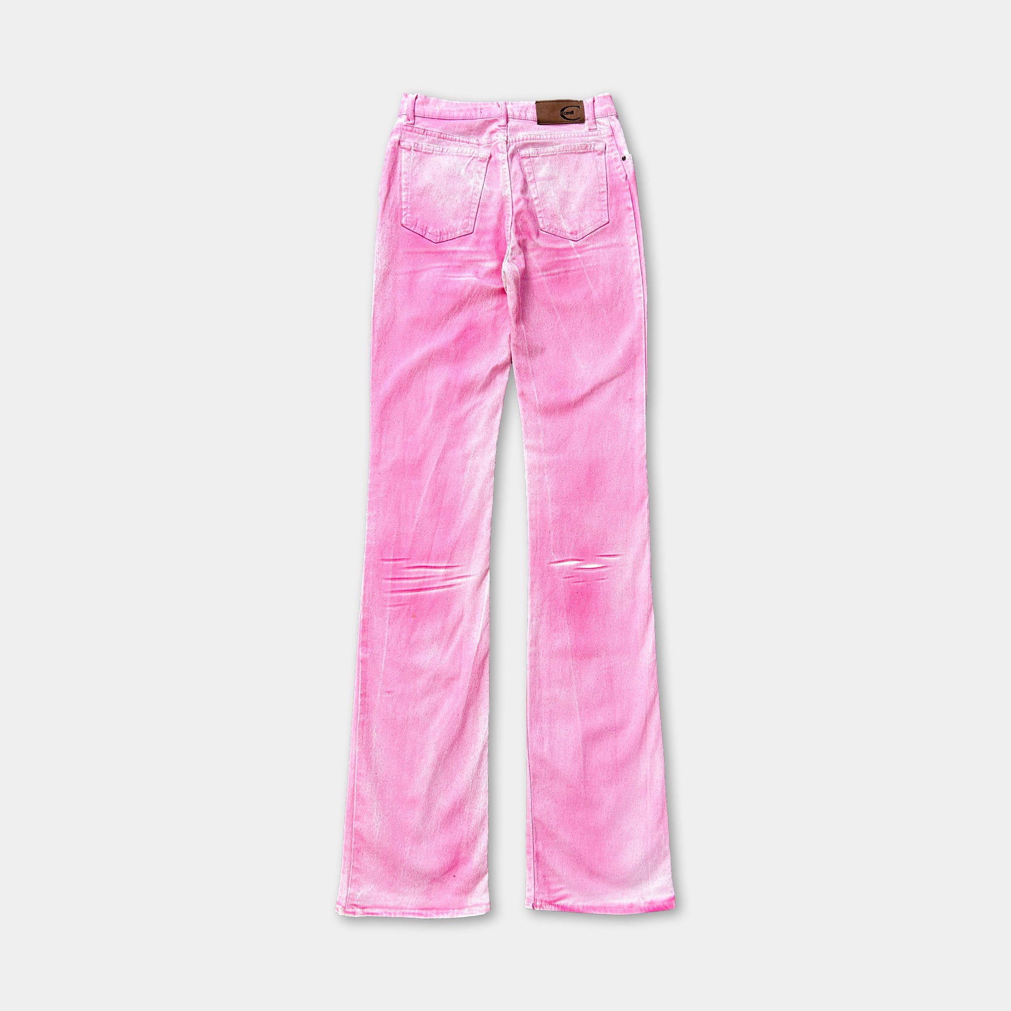 Roberto Cavalli Just Cavalli 2000's Gradient Pink Jeans Size 27" / US 4 / IT 40 - 4 Thumbnail