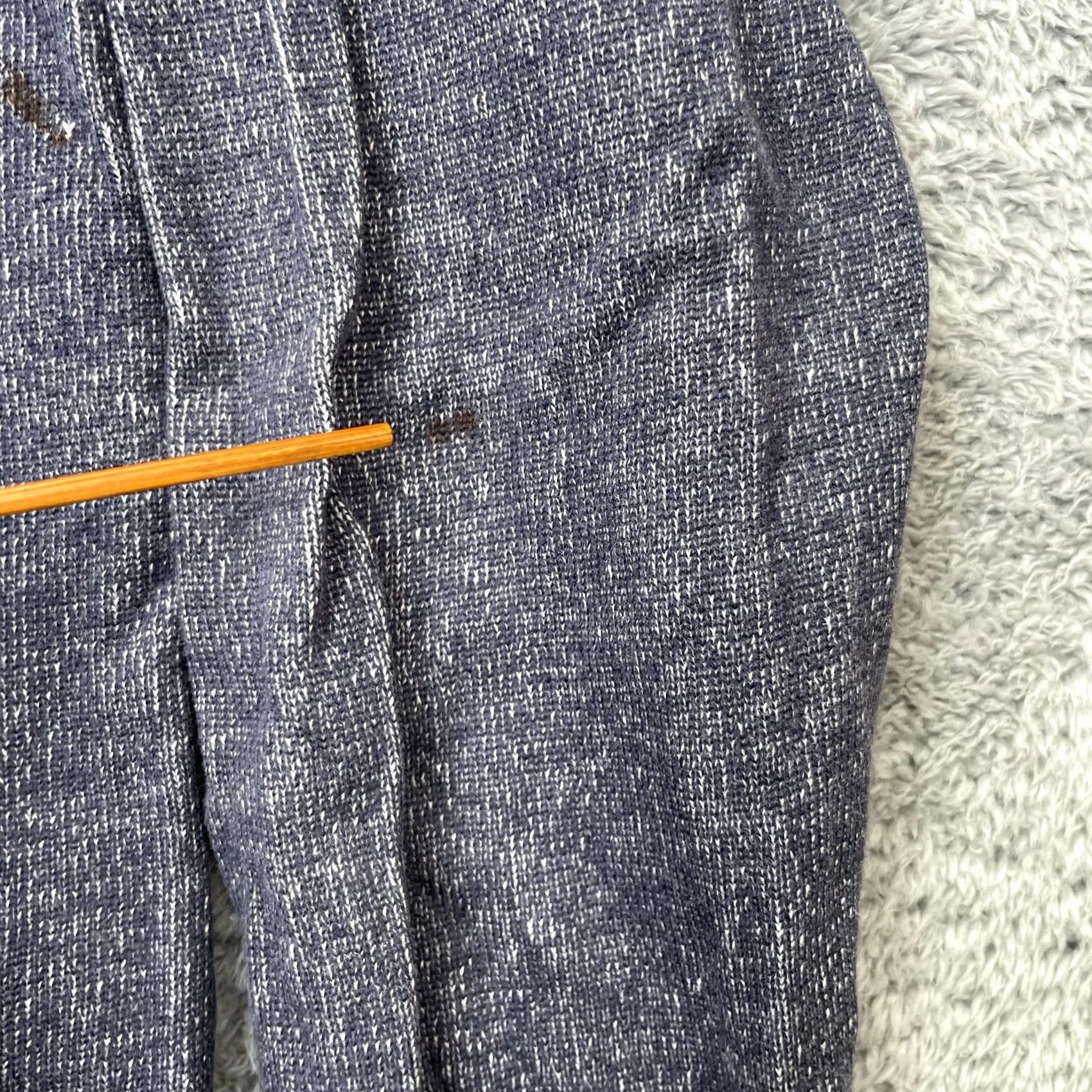 Vintage Charles Voegele Sweater Cardigan Mens Medium Blue Full Zip Cotton Knit Mock Neck Casual Winter Fall Spring Size US M / EU 48-50 / 2 - 6 Thumbnail
