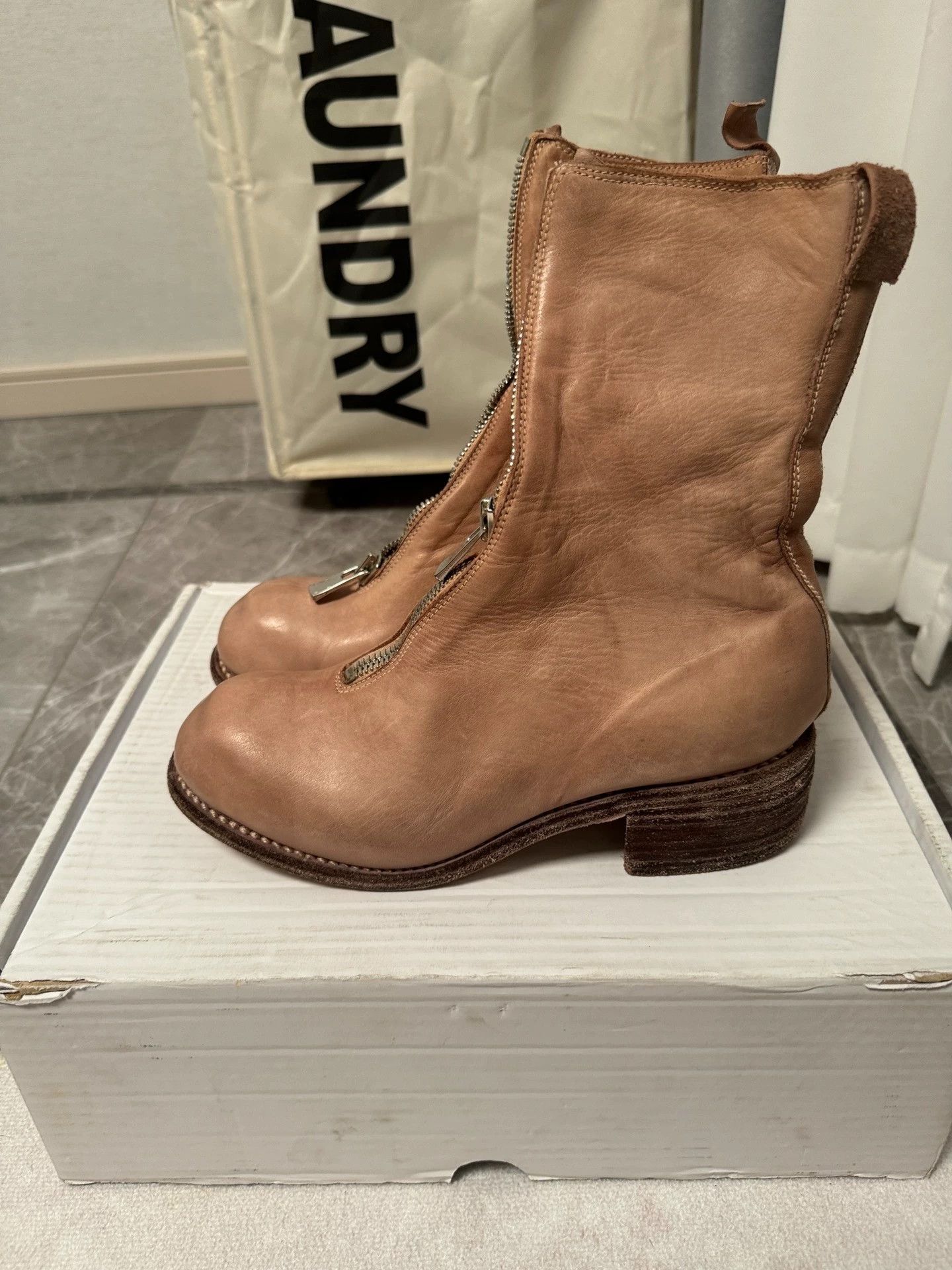 Guidi Guidi PL2 milk tea & blush leather boots 37 Size US 6.5 / IT 36.5 - 4 Thumbnail