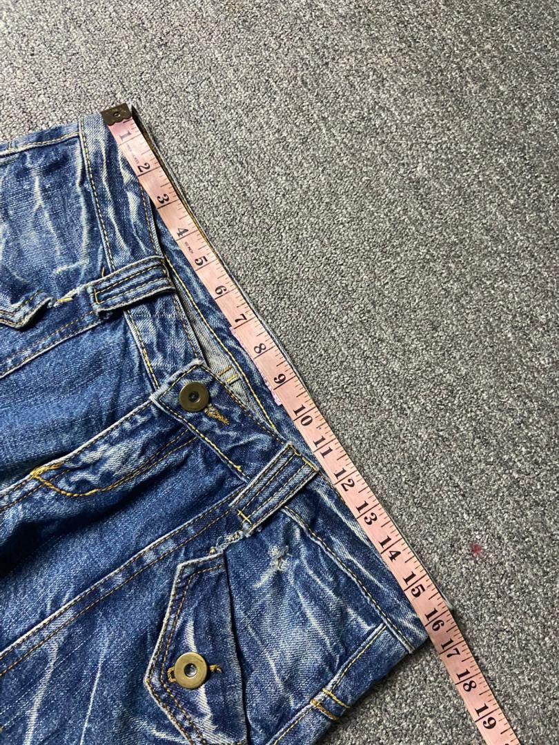 Japanese Brand Rose Bowl Distressed Ripped Jeans (172) Size 32" / US 10 / IT 46 - 4 Thumbnail