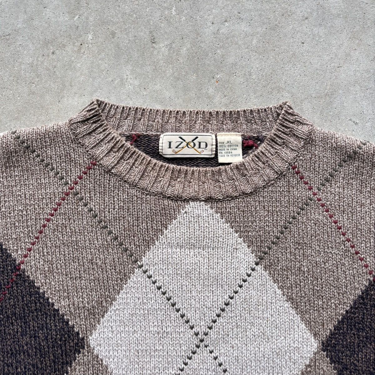 Izod vintage 90s IZOD LACOSTE Golf Knitted Knit Sweater Size US XL / EU 56 / 4 - 9 Thumbnail