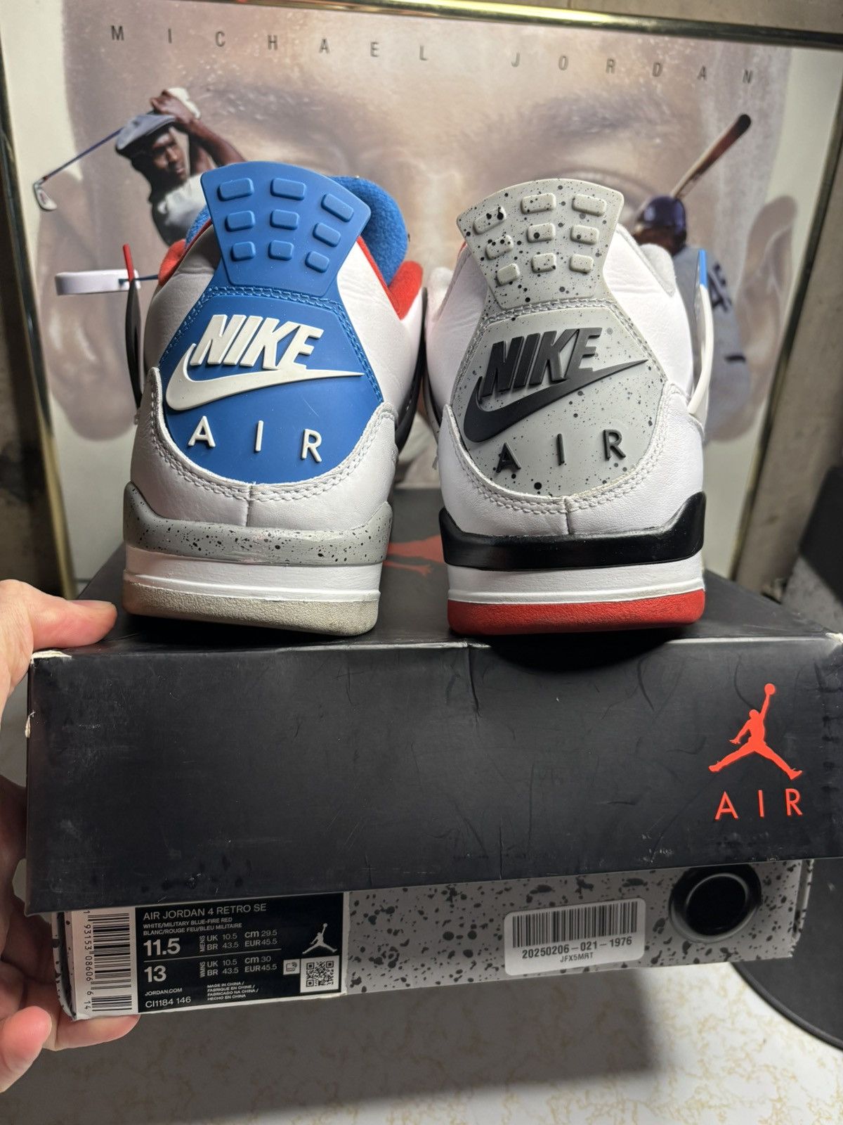 Jordan Brand Jordan Retro 4 ‘what the’ Size US 11.5 / EU 44-45 - 7 Thumbnail