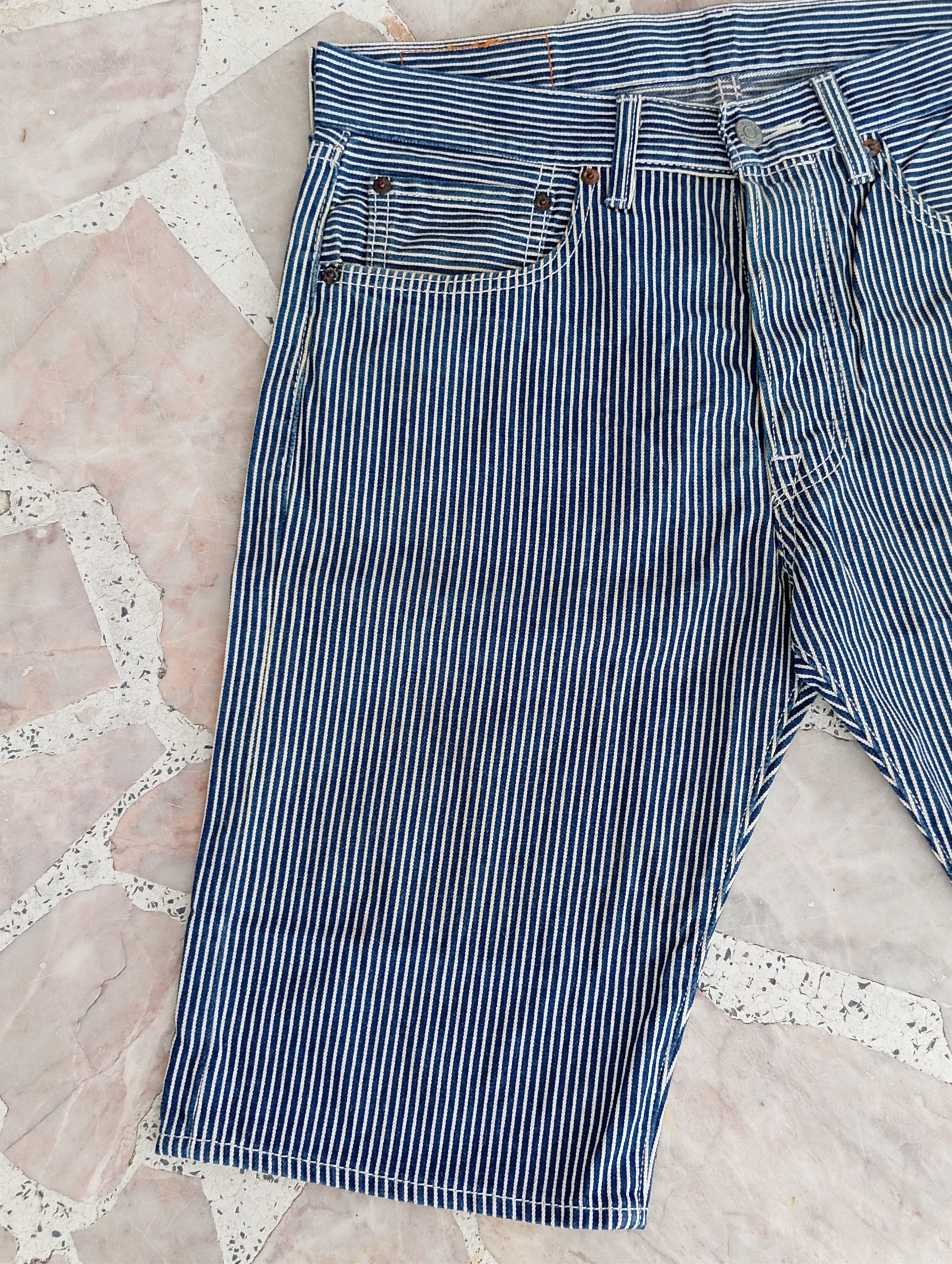 Levi's × Vintage Levis Stripe Short Denim Size US 33 - 3 Thumbnail