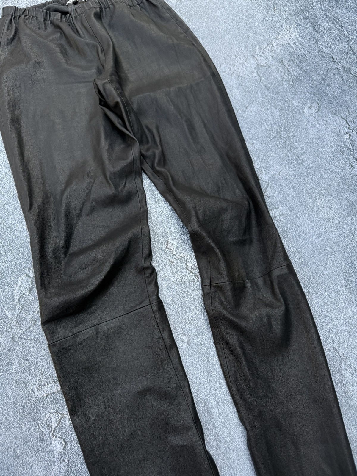ANN DEMEULEMEESTER LEATHER PANTS Size 36 Stretch Florence