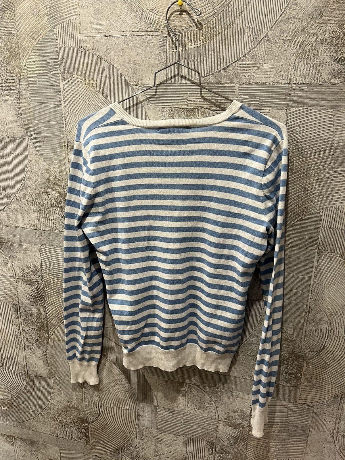 Polo Ralph Lauren × Ralph Lauren × Vintage Polo Ralph Lauren V Neck Top Sweater striped y2k vintage Size S / US 4 / IT 40 - 4 Thumbnail