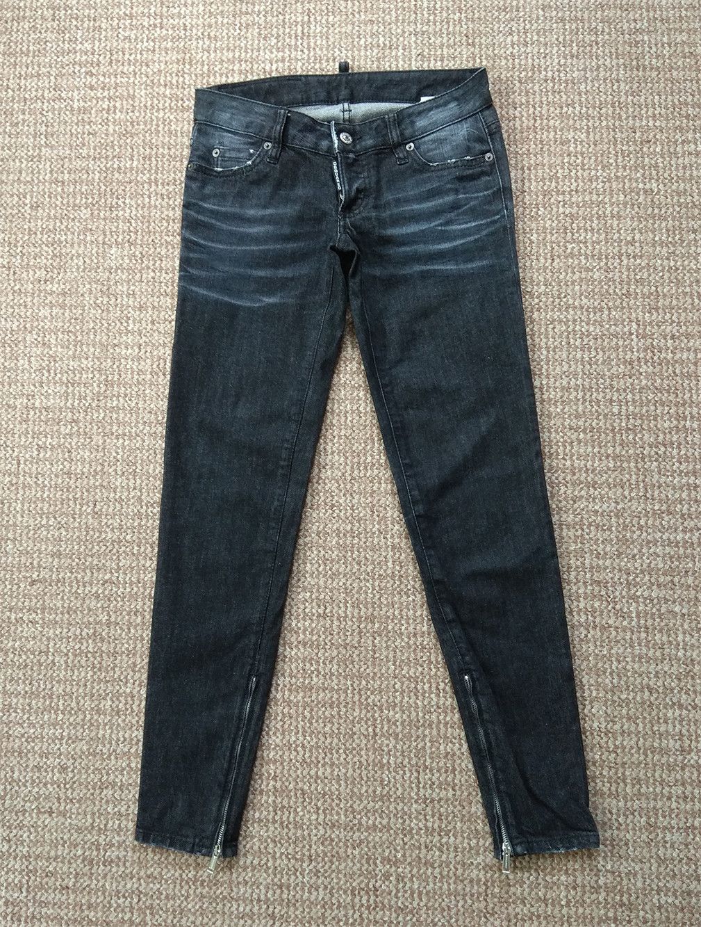 Dsquared2 Dsquared2 Zip Ankle Women's Denim Jeans made in Italy sz 38 Size 26" / US 2 / IT 38 - 1 Thumbnail