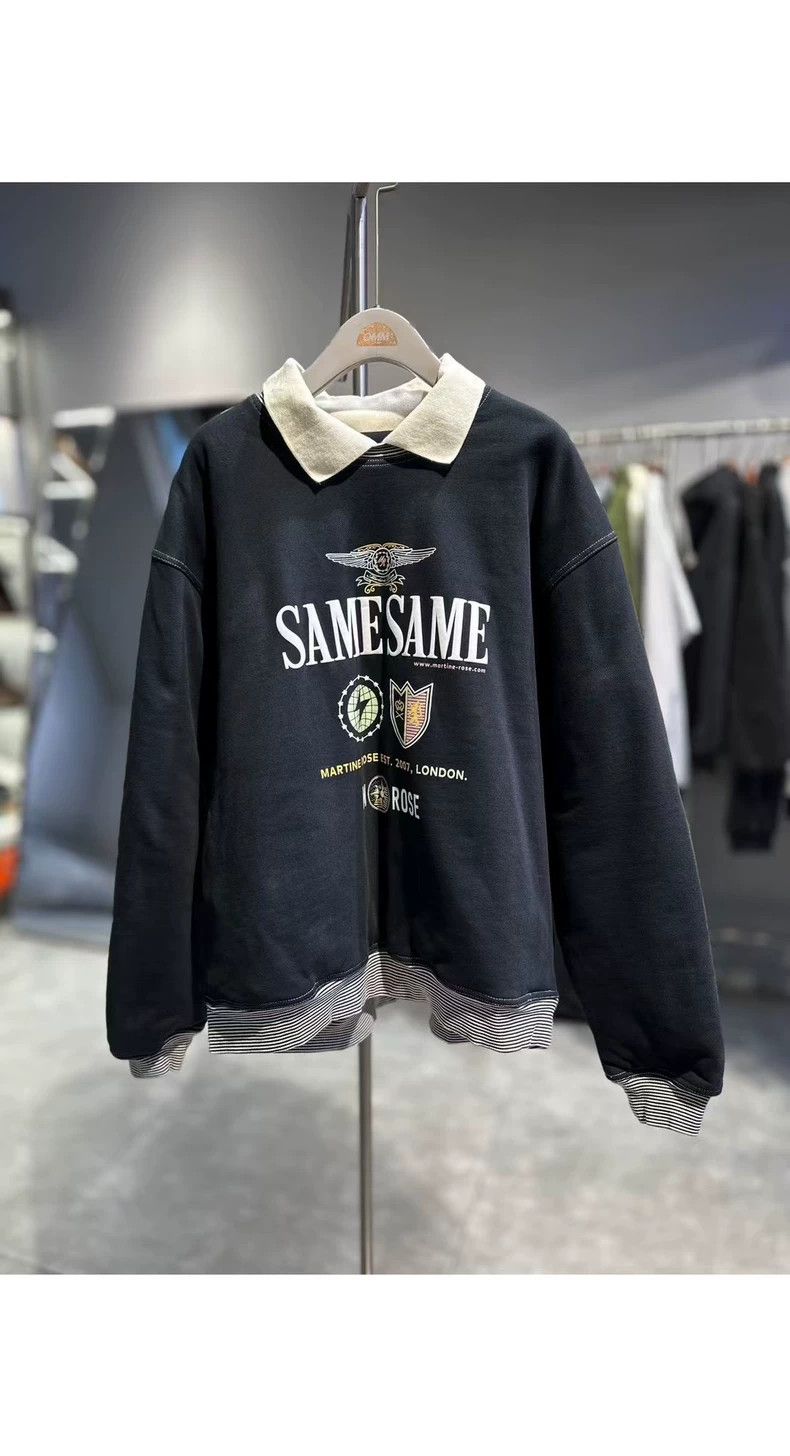 Martine Rose Martine rose Letter print, cotton turtleneck, casual hoodi Size M / US 6-8 / IT 42-44 - 1 Thumbnail