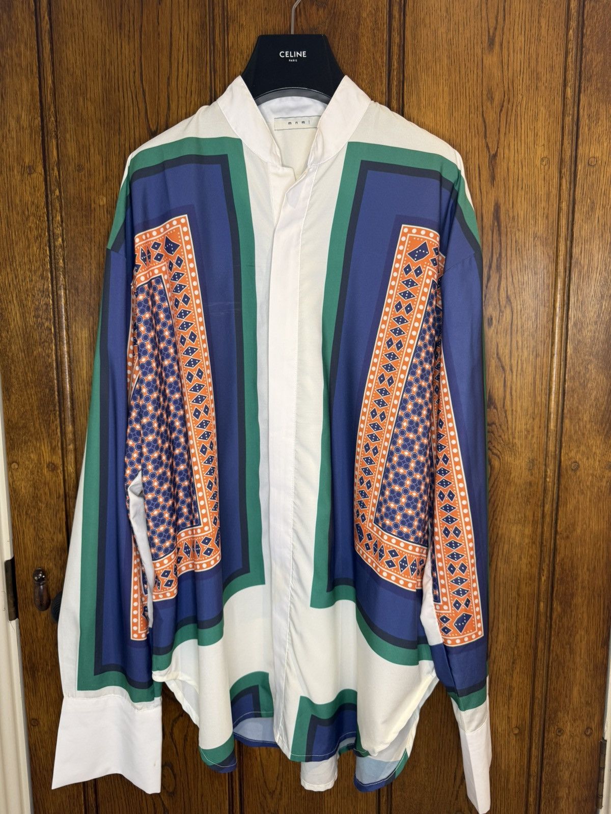 MNML MNML Kanye Coachella shirt grail white colour block pattern Size US L / EU 52-54 / 3 - 2 Thumbnail