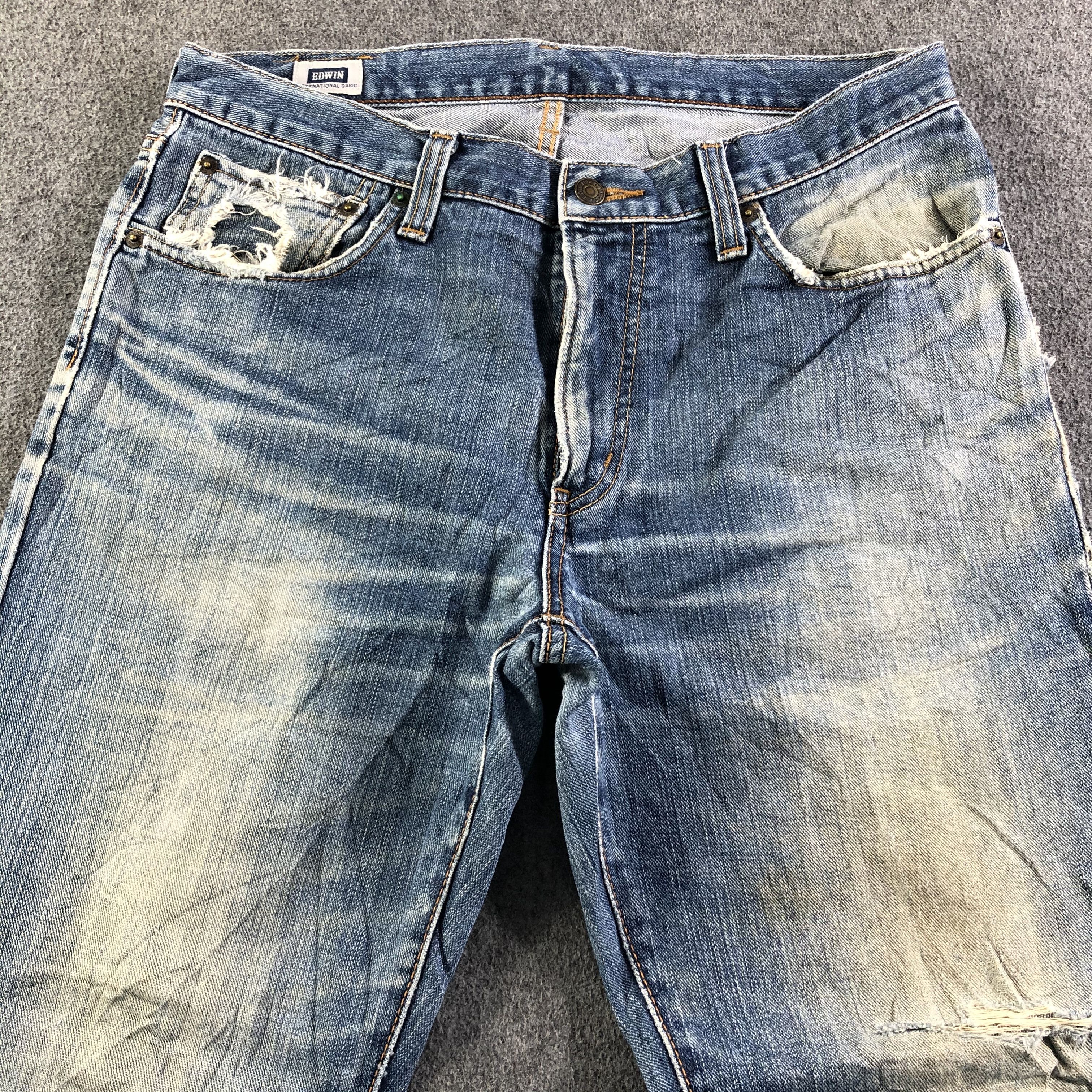 Edwin Vintage Blue Wash Edwin 403 Jeans-J3792 Size US 34 / EU 50 - 3 Thumbnail