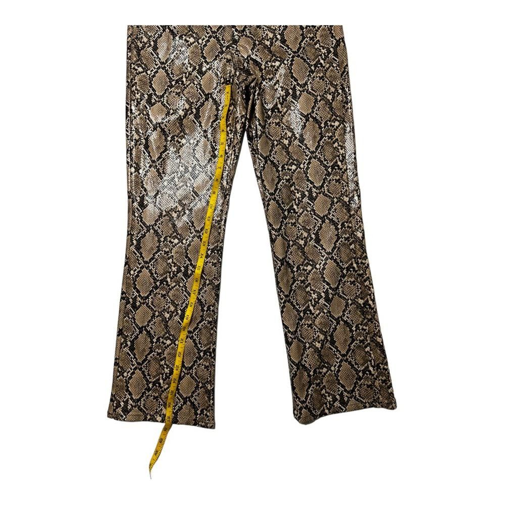 Zara Zara l NWT Tan Snakeskin Pleather Pants High Rise Size 4 Size 27" / US 4 / IT 40 - 5 Thumbnail