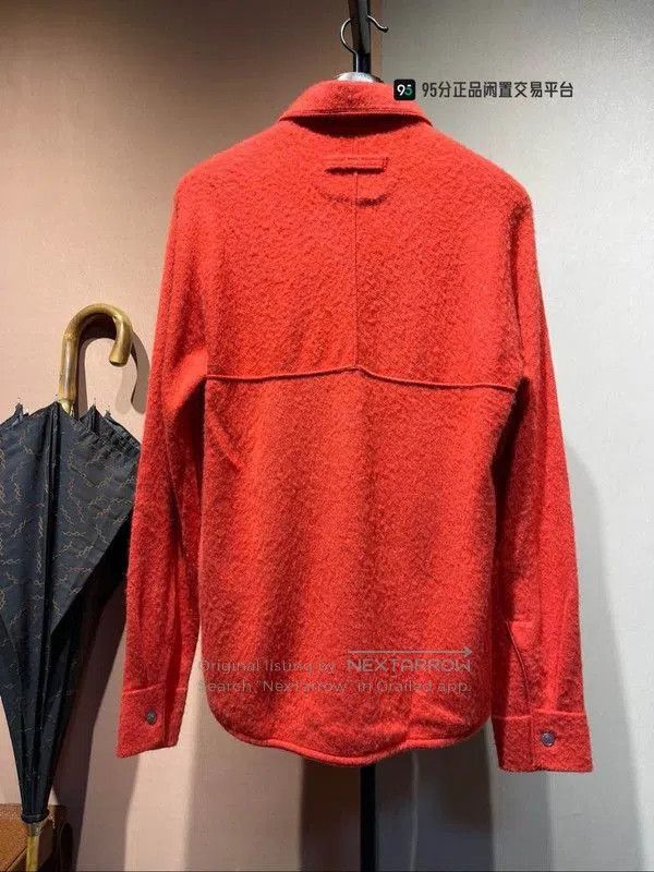 Ermenegildo Zegna Zegna Men's Red Solid Pointed Collar Long. Size US S / EU 44-46 / 1 - 5 Thumbnail