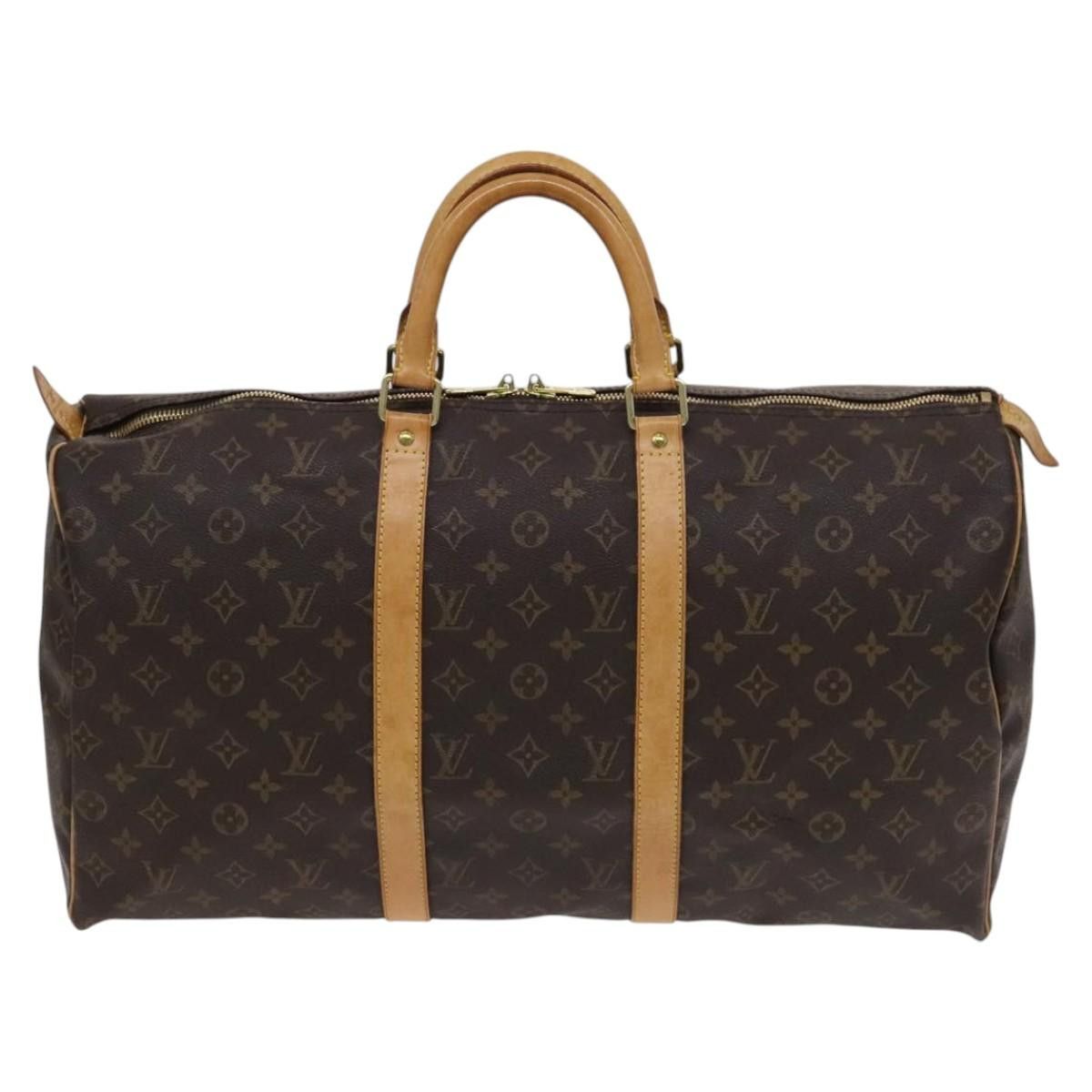Louis Vuitton Keepall 50 Brown Canvas Travel Bag (Pre-Owned) Size ONE SIZE - 1 Thumbnail