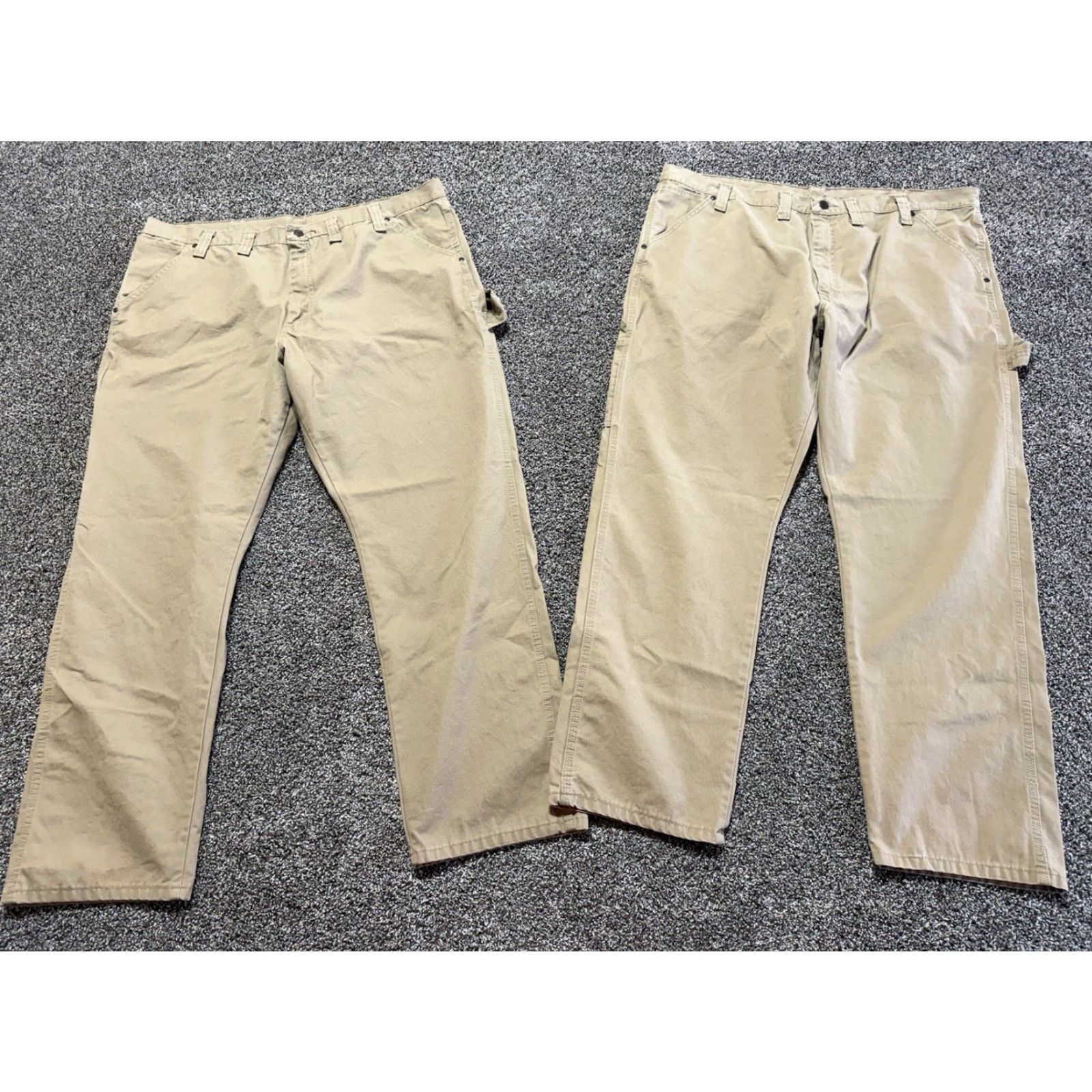 Wrangler Wrangler Jeans Jeans Khaki Men 44x32 5-Pocket Design Denim Cotton Tan Blue Vintage No N/A Size US 44 / EU 60 - 2 Thumbnail