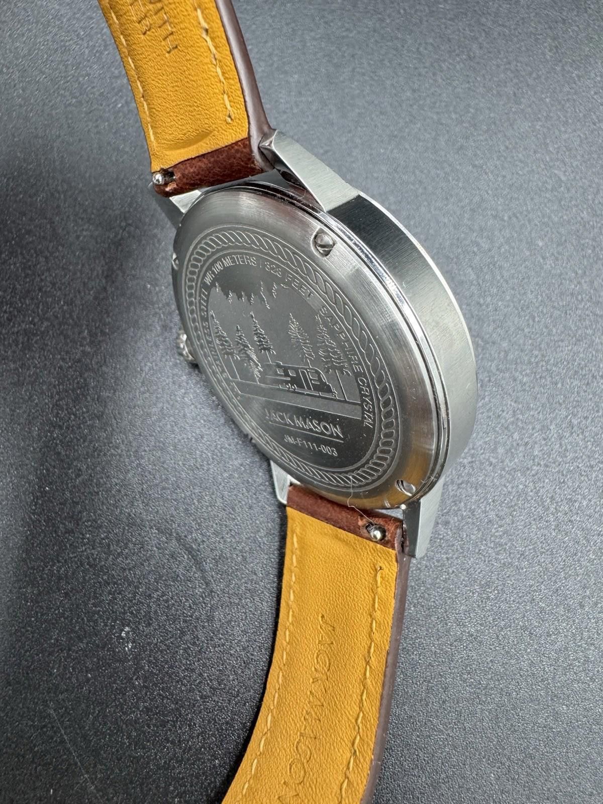 Other Jack Mason Field Sub Second Quartz 38mm Leather Strap - JM-F Size ONE SIZE - 7 Thumbnail