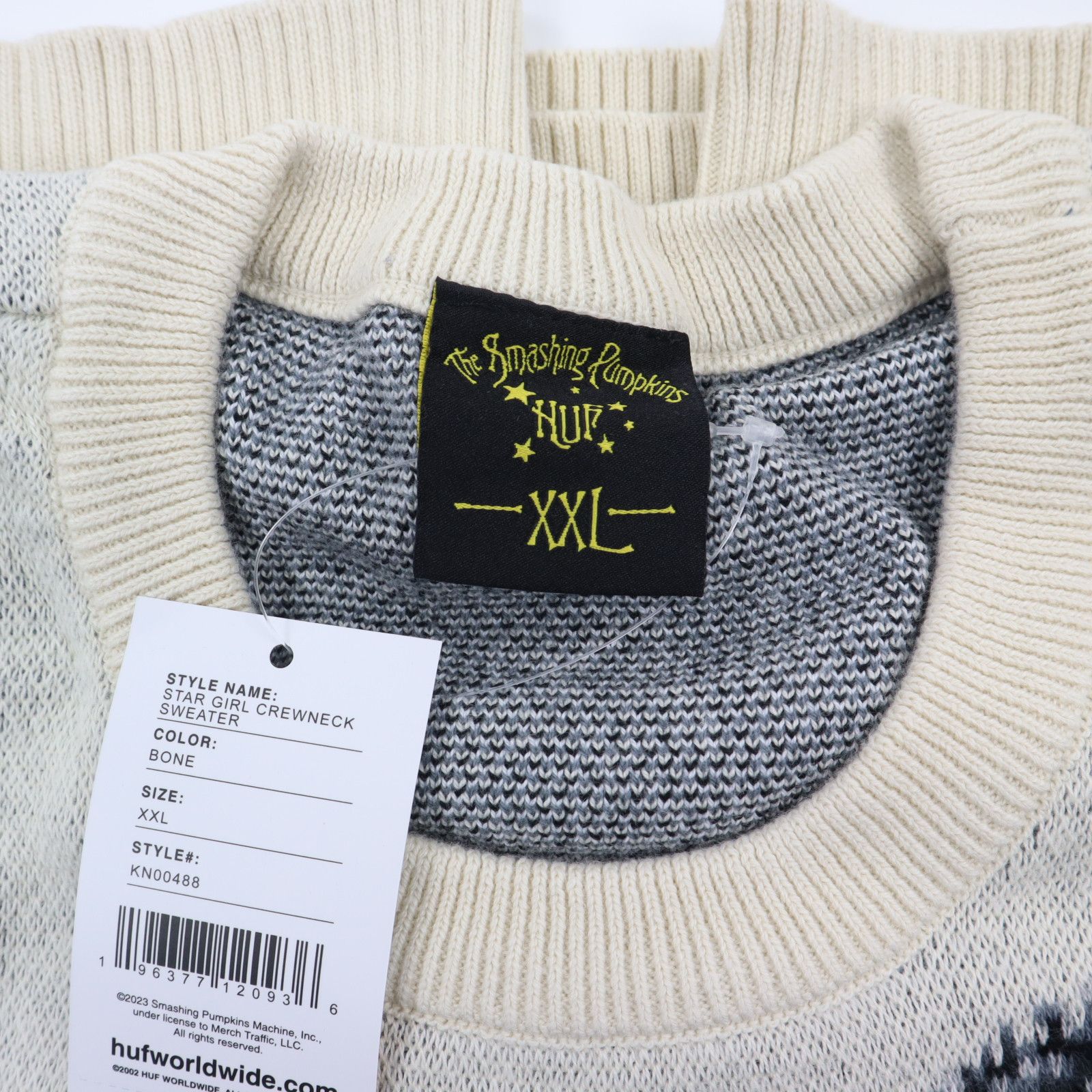 Band Tees × Huf Huf x Smashing Pumpkins Star Girl Crewneck Sweater XL NWT Size US XXL / EU 58 / 5 - 7 Thumbnail