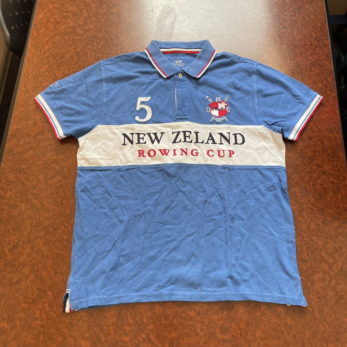 Polo Ralph Lauren × Vintage New Zeland Polo tee shir old money Ralph CHIEF KEEF rrl Size US L / EU 52-54 / 3 - 1 Thumbnail
