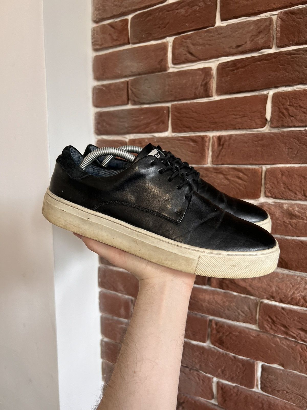 Playboy Vintage Playboy Court 7US Black Hype Leather Low Sneakers Size US 7 / EU 40 - 1 Thumbnail