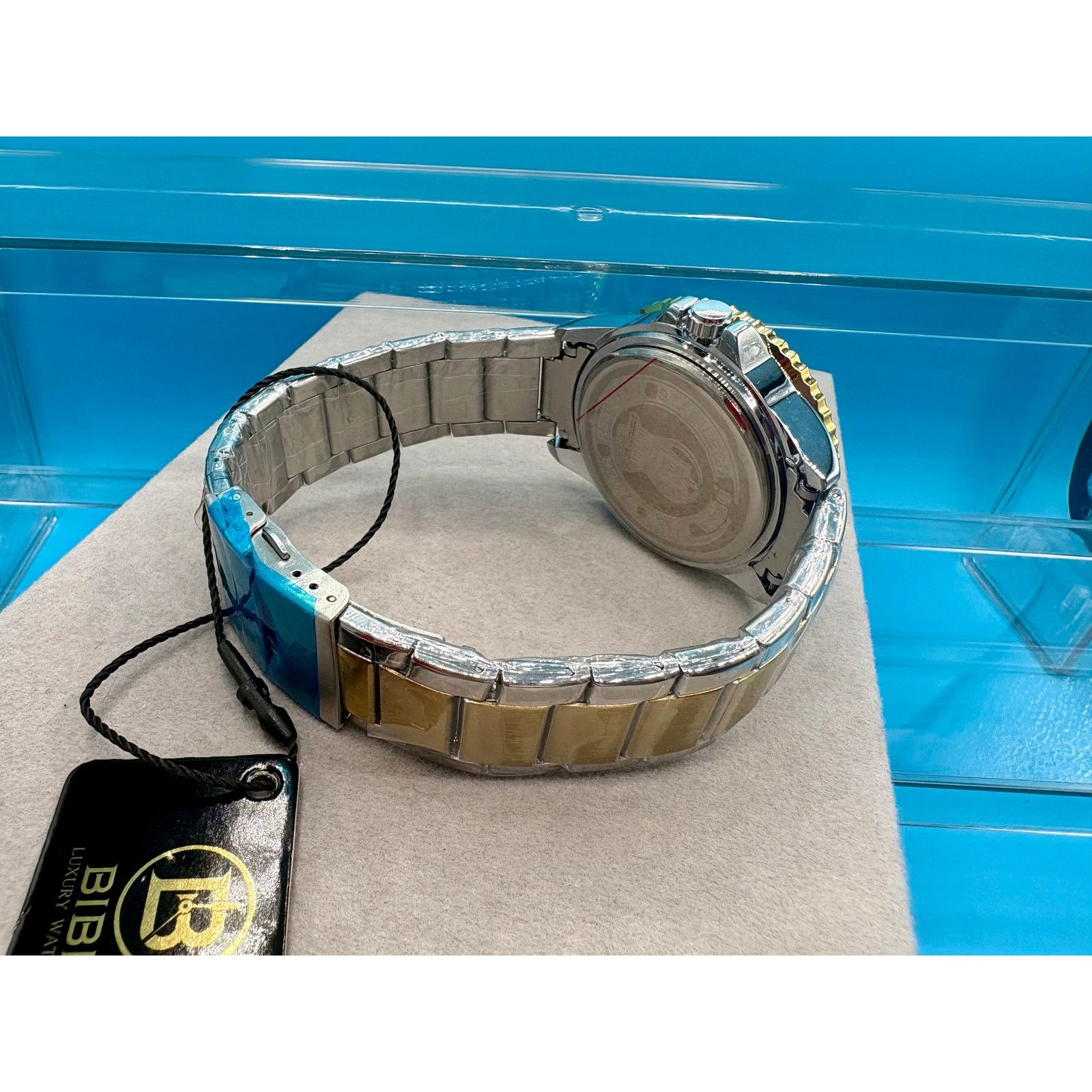 Jewelry NWT Stunning BiBi Luxury Men's 44mm Two-Tone Wristwatch Size ONE SIZE - 6 Thumbnail