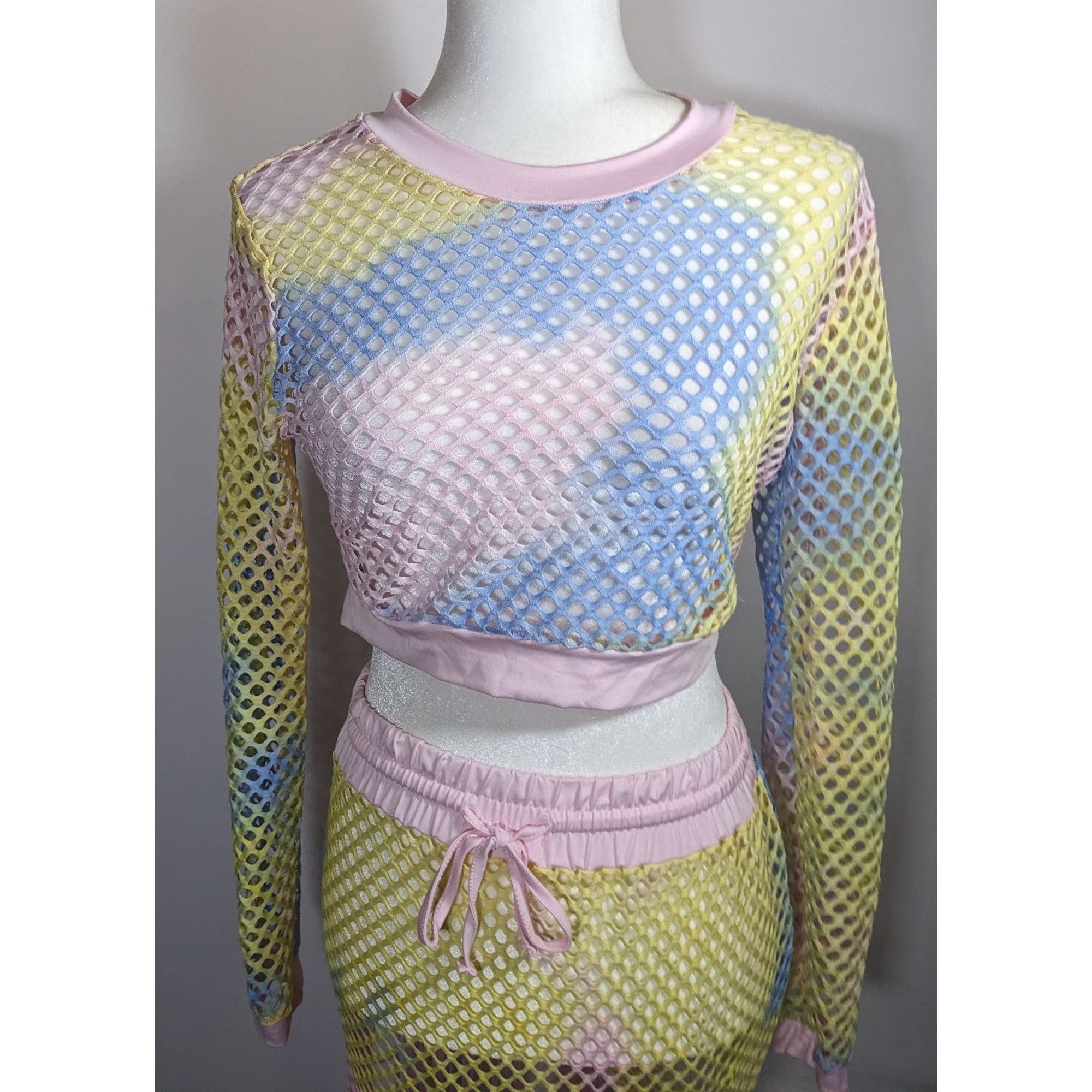 Other InGear Resort Mermaidcore Pastel Rainbow Two Piece Swim Cove Size ONE SIZE - 7 Thumbnail