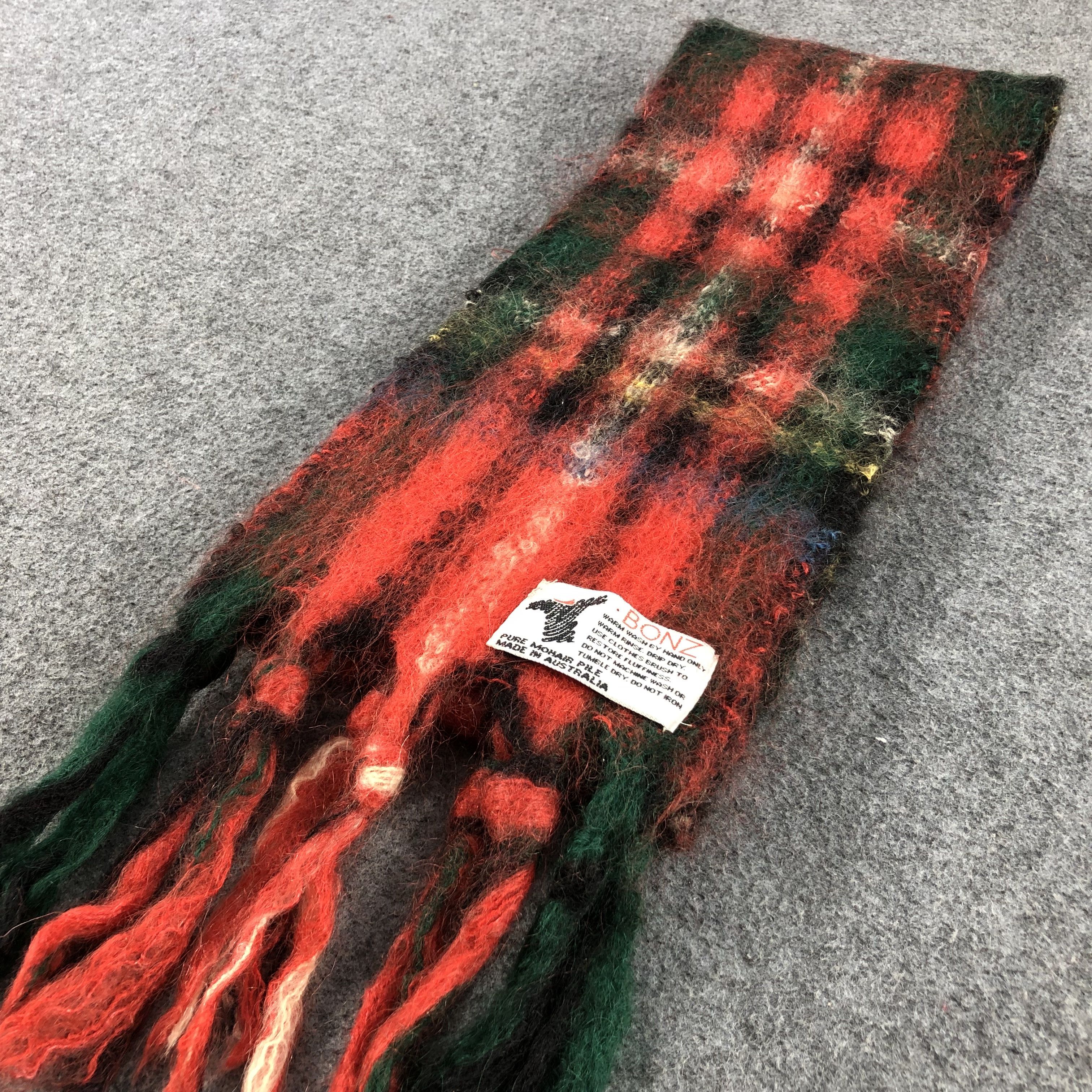 Hypebeast Bonz Nova Check Mohair Scarf Muffler V628 Size ONE SIZE - 3 Thumbnail