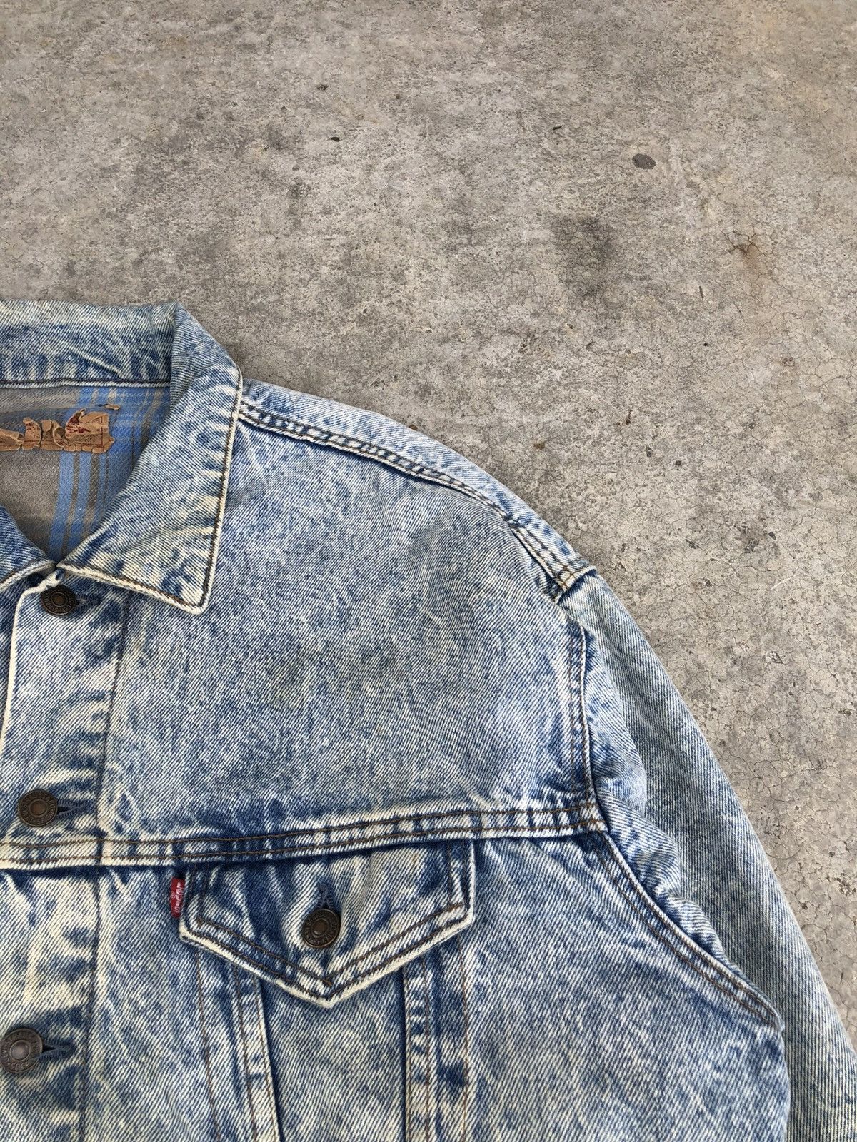 Levi's Vintage 80s Levis 70417 Blanked Lined Baggy Distressed Size US XL / EU 56 / 4 - 9 Thumbnail