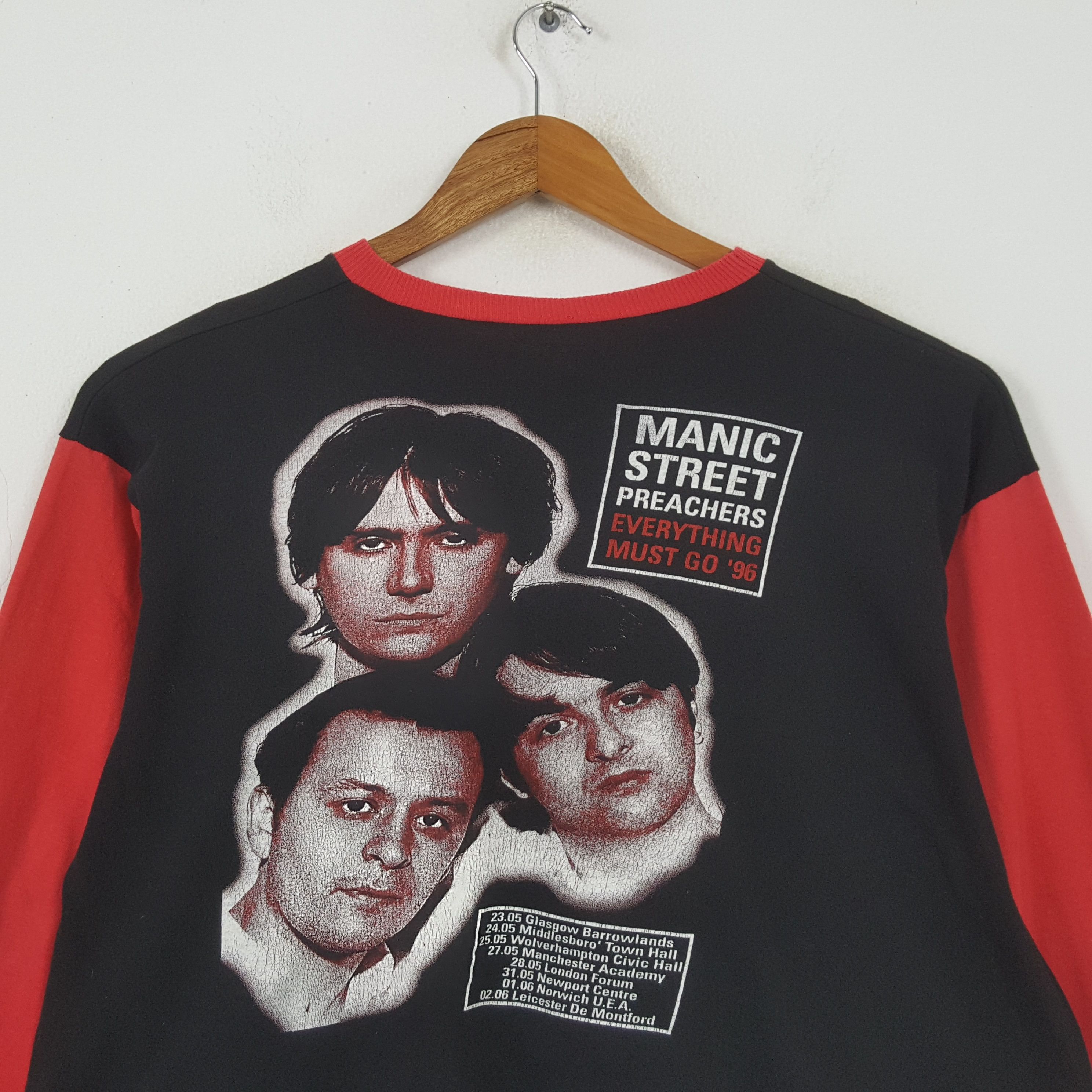 Band Tees Vintage 90's Manic Street Preachers Welsh Rock Band Tees 32 Size US XL / EU 56 / 4 - 4 Thumbnail