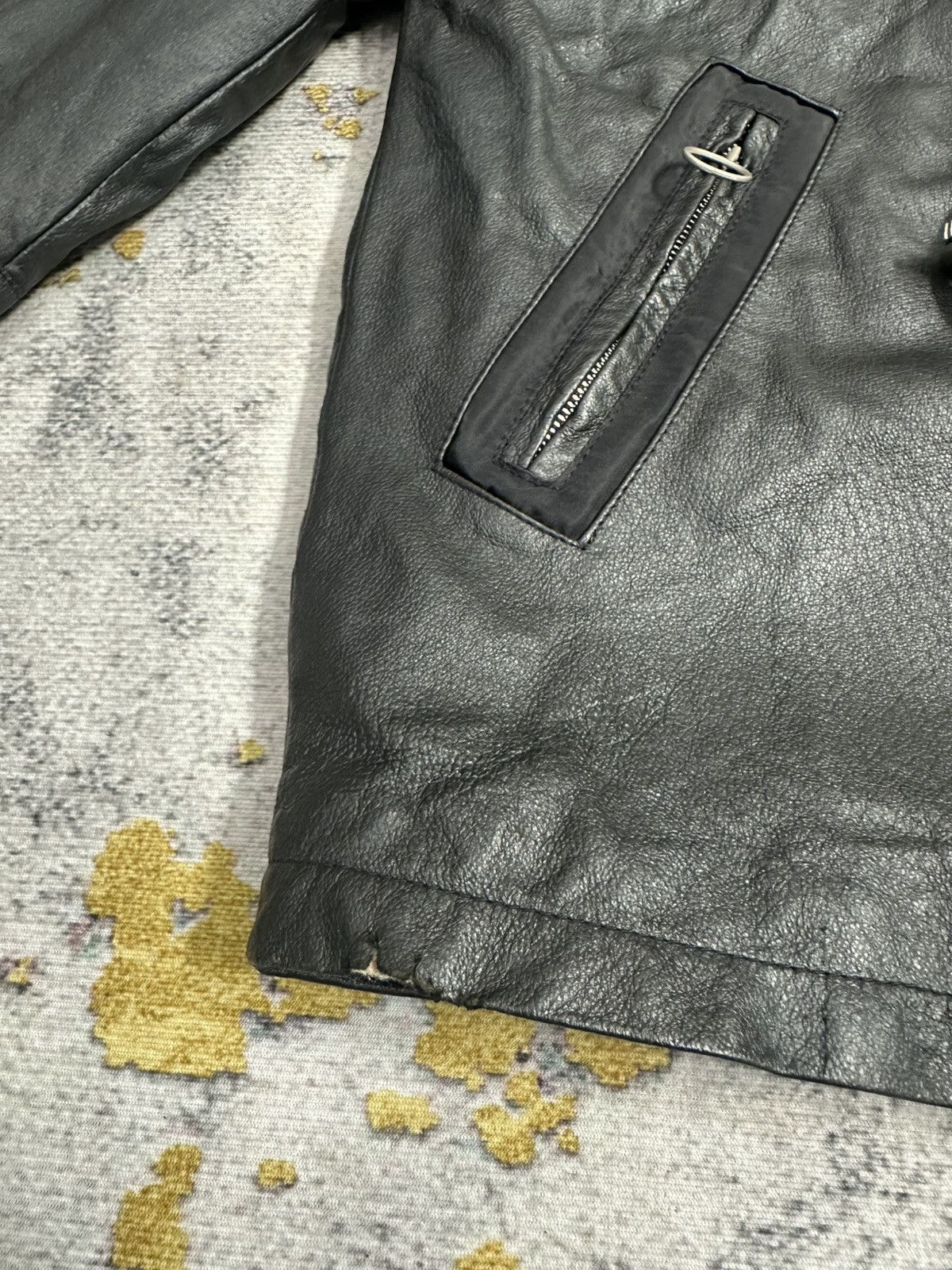 Gianni Valentino Gianni Valentino Spellout Leather Jacket Size US M / EU 48-50 / 2 - 7 Thumbnail