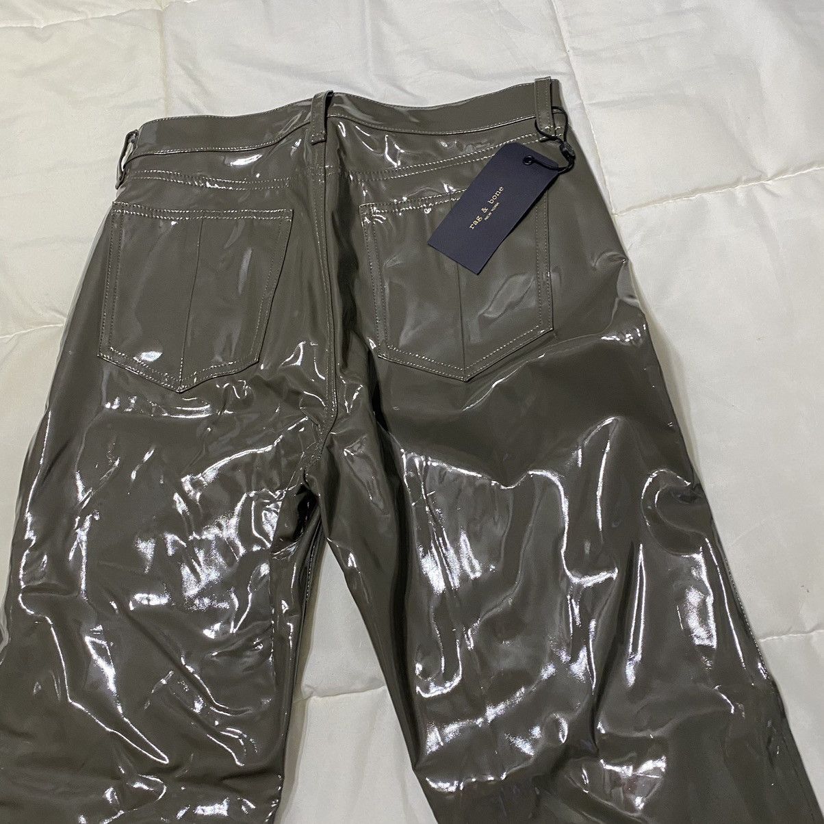 Rag & Bone Rag & Bone Nina High Rise Vinyl Cigarette Pants Size US 28 / EU 44 - 8 Thumbnail