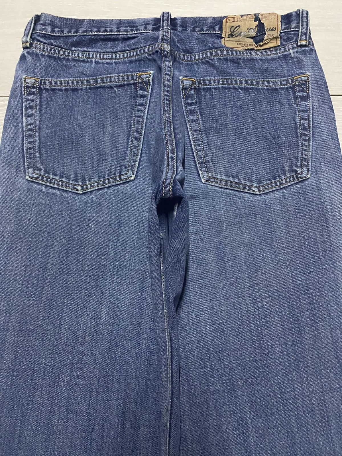 Levi's Made & Crafted Vintage Levis Signature Blue Wash Distressed Loose Jeans Size US 29 - 4 Thumbnail