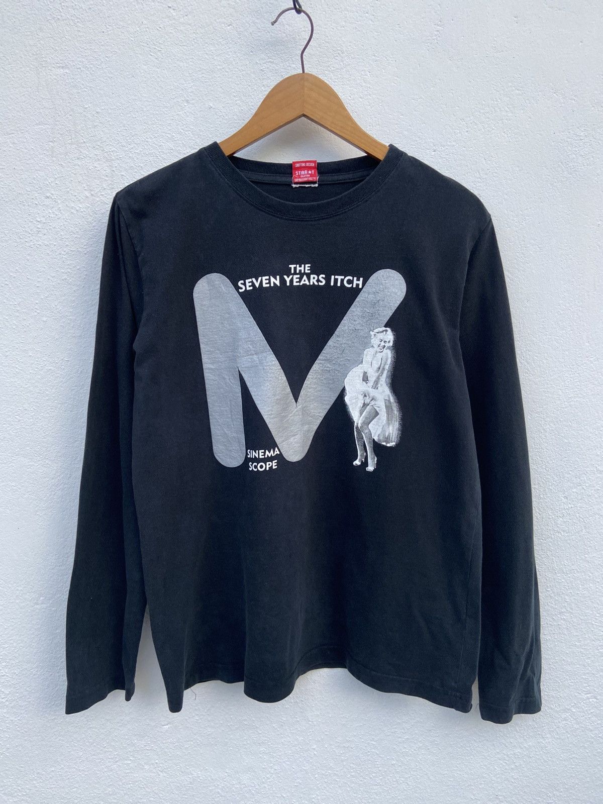 Vintage Vintage 90s Vintage Marilyn Monroe t shirt long sleeve Size US M / EU 48-50 / 2 - 2 Thumbnail