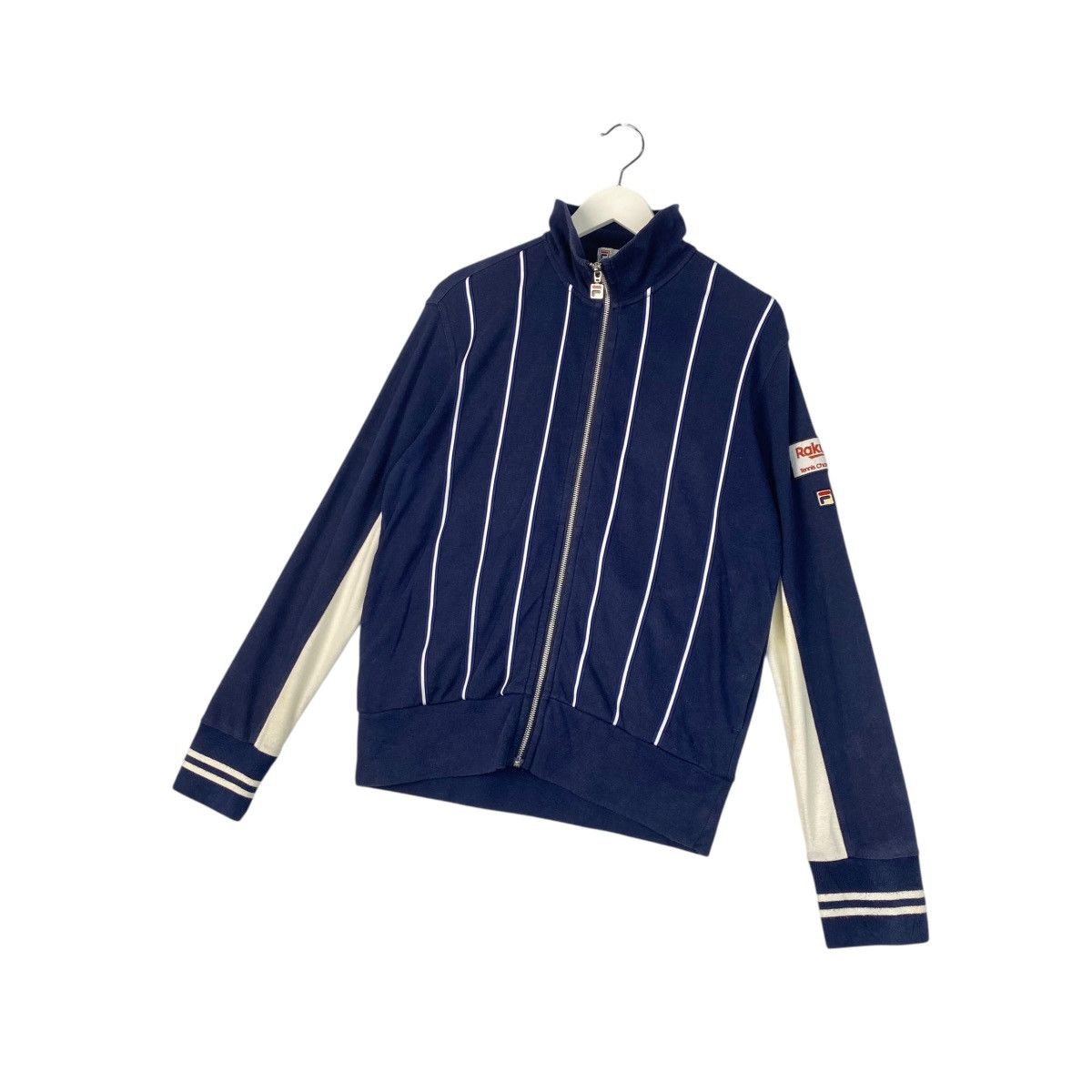 Vintage Vintage Fila Full Zip Embroidered Blue Sweatshirt Size US M / EU 48-50 / 2 - 2 Thumbnail