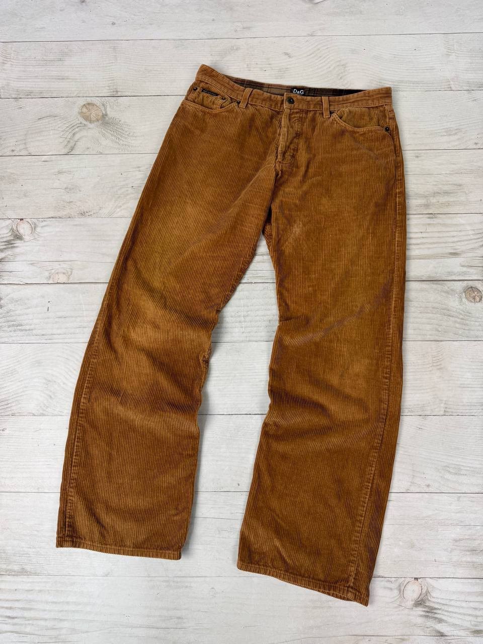 Dolce & Gabbana Vintage Dolce Gabbana Corduroy Pants Big Logo Baggy 90s Size US 34 / EU 50 - 3 Thumbnail