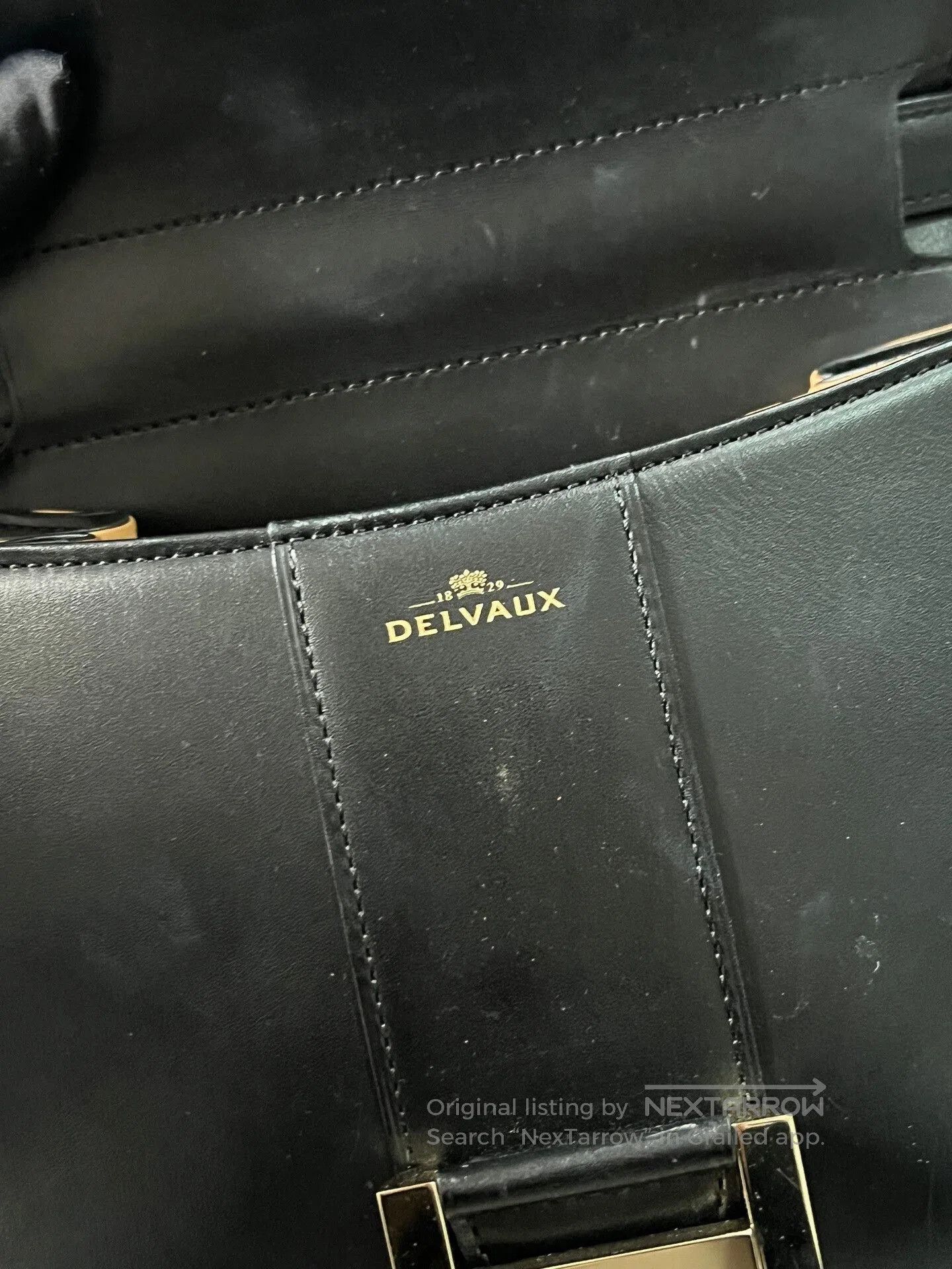 Delvaux Delvaux Black and Silver Shoulder Bag. Size ONE SIZE - 4 Thumbnail