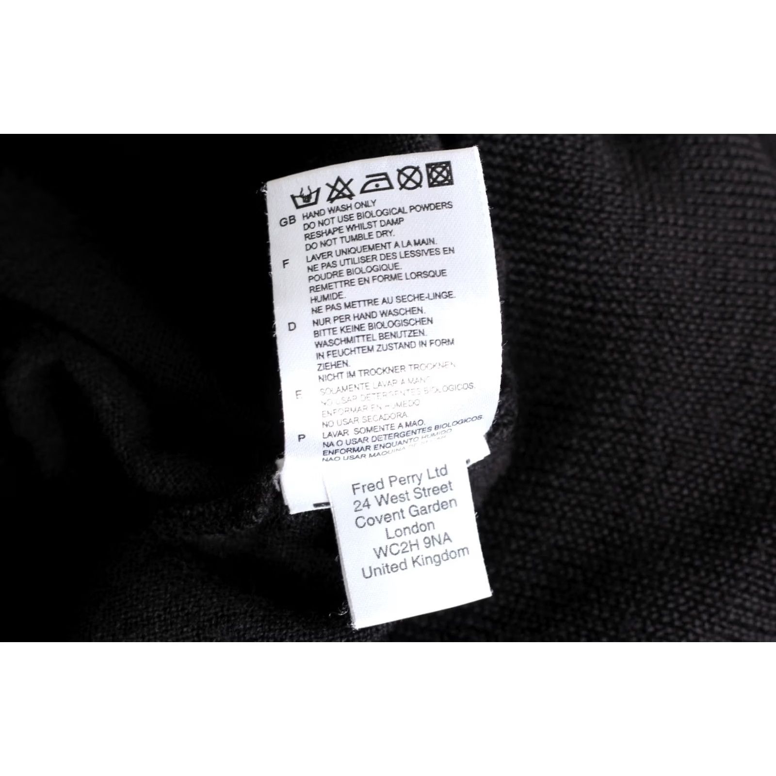Fred Perry FRED PERRY V Neck Wool Jumper Sweater Men Size S VR3349 - Black - Knit - Pullover - Classic Size US S / EU 44-46 / 1 - 7 Thumbnail