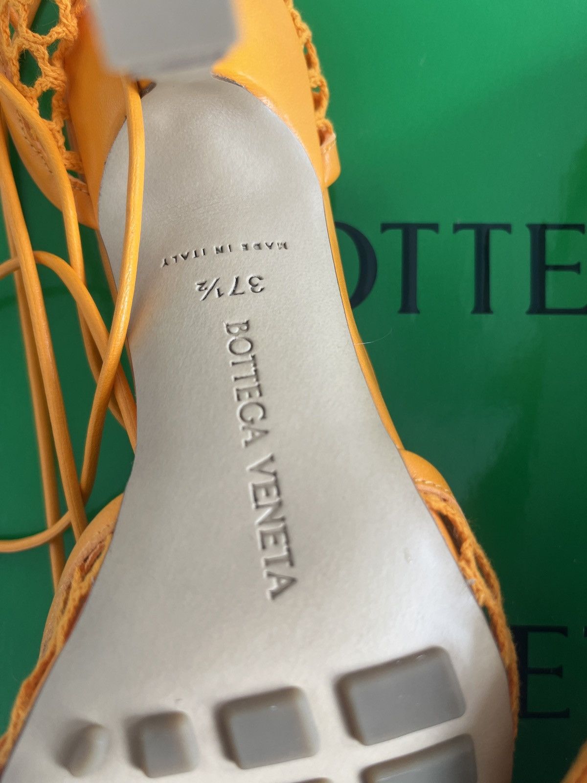 Bottega Veneta Bottega Veneta Stretch Sandals Mesh 37.5 Lace-up heel pumps Size US 7.5 / IT 37.5 - 9 Thumbnail