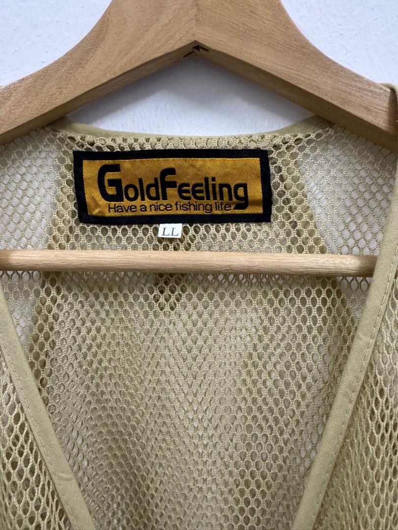 Vintage Gold Feeling multi-pocket tactical fishing vest Size US XL / EU 56 / 4 - 3 Thumbnail