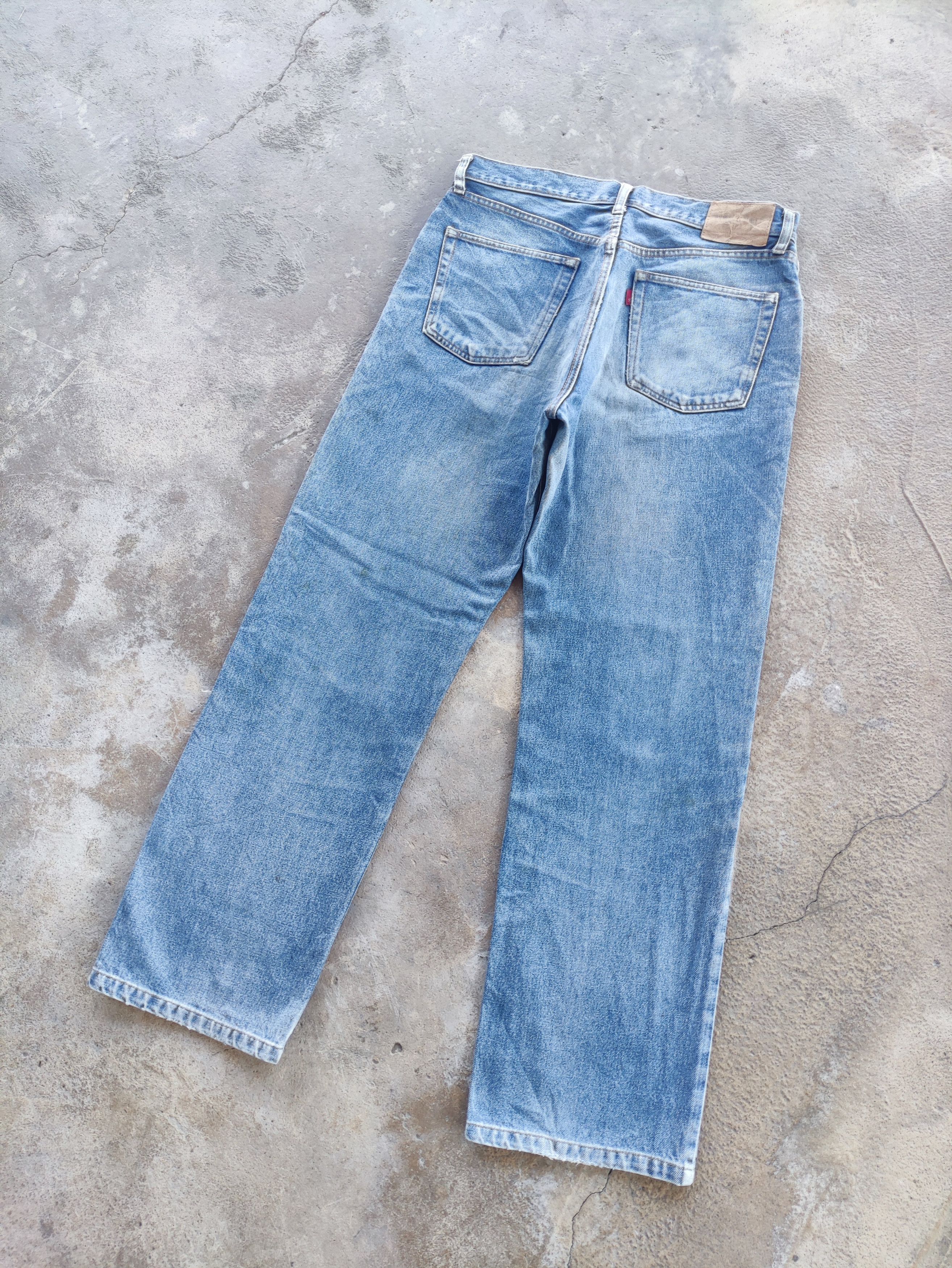 Japanese Brand × Jean × Vintage Vintage Japanese Jeans Baggy Denim Distressed Faded Pants Size US 34 / EU 50 - 8 Thumbnail