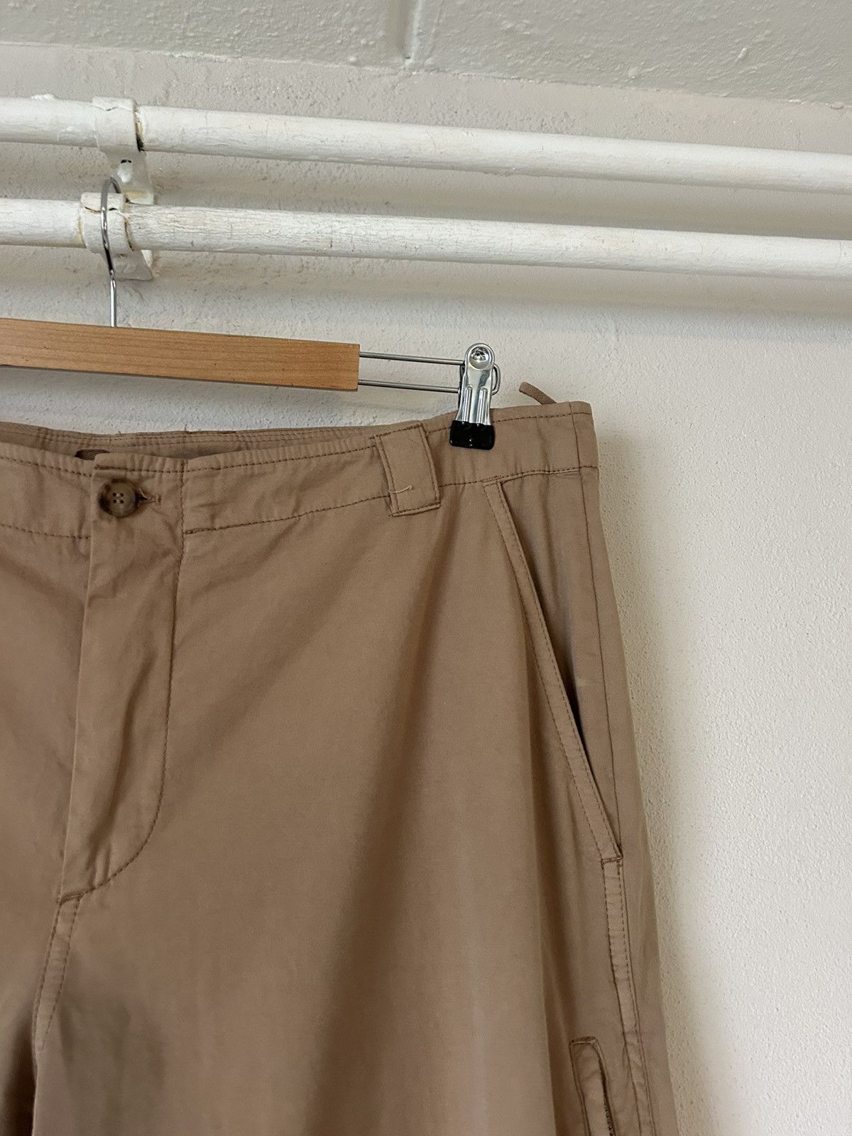 Brunello Cucinelli Brunello Cucinelli Beige Cotton Pants - Size 56 Size US 40 / EU 56 - 3 Thumbnail