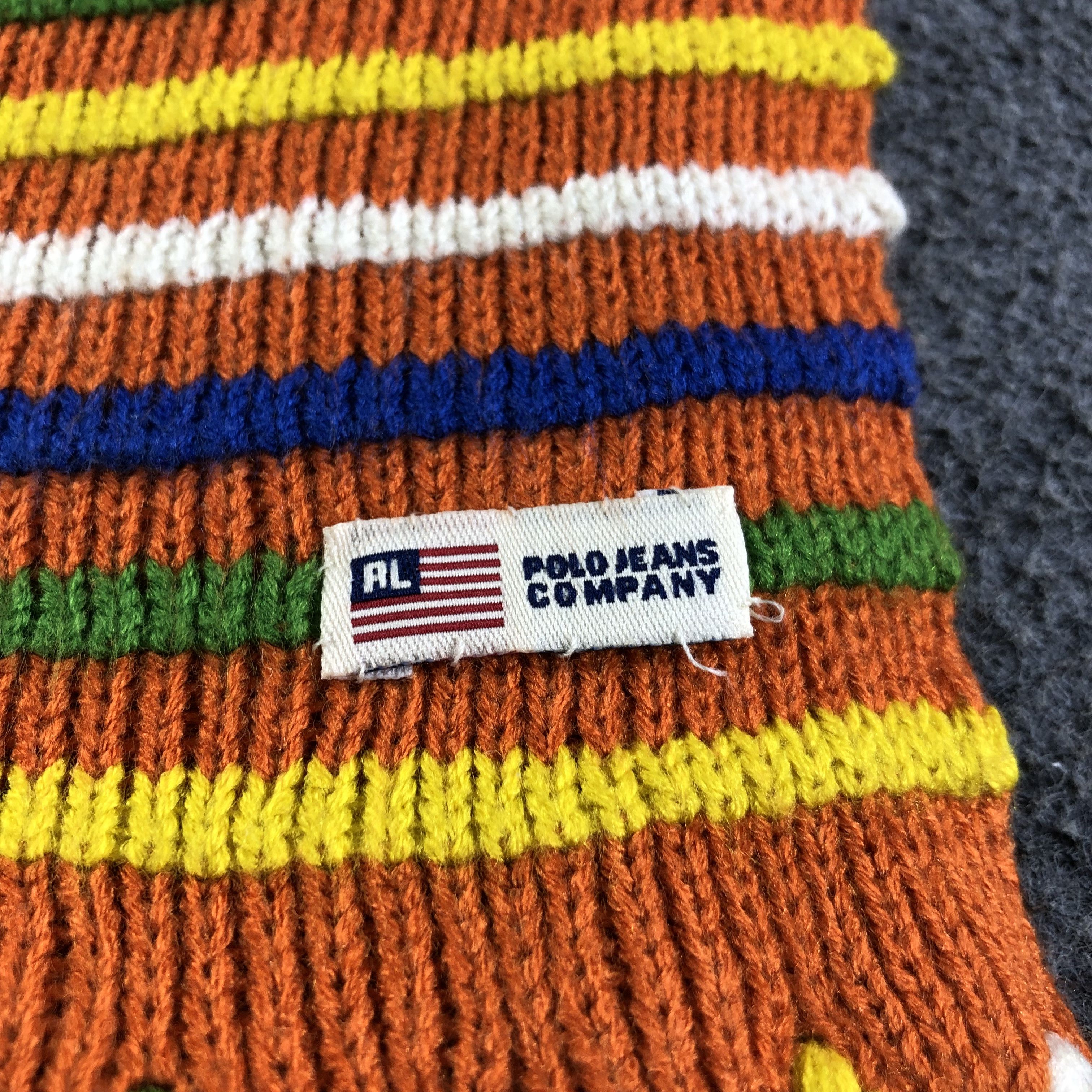 Polo Ralph Lauren Polo Ralph Lauren Striped Scarf Muffler Neckwear V2575 Size ONE SIZE - 5 Thumbnail