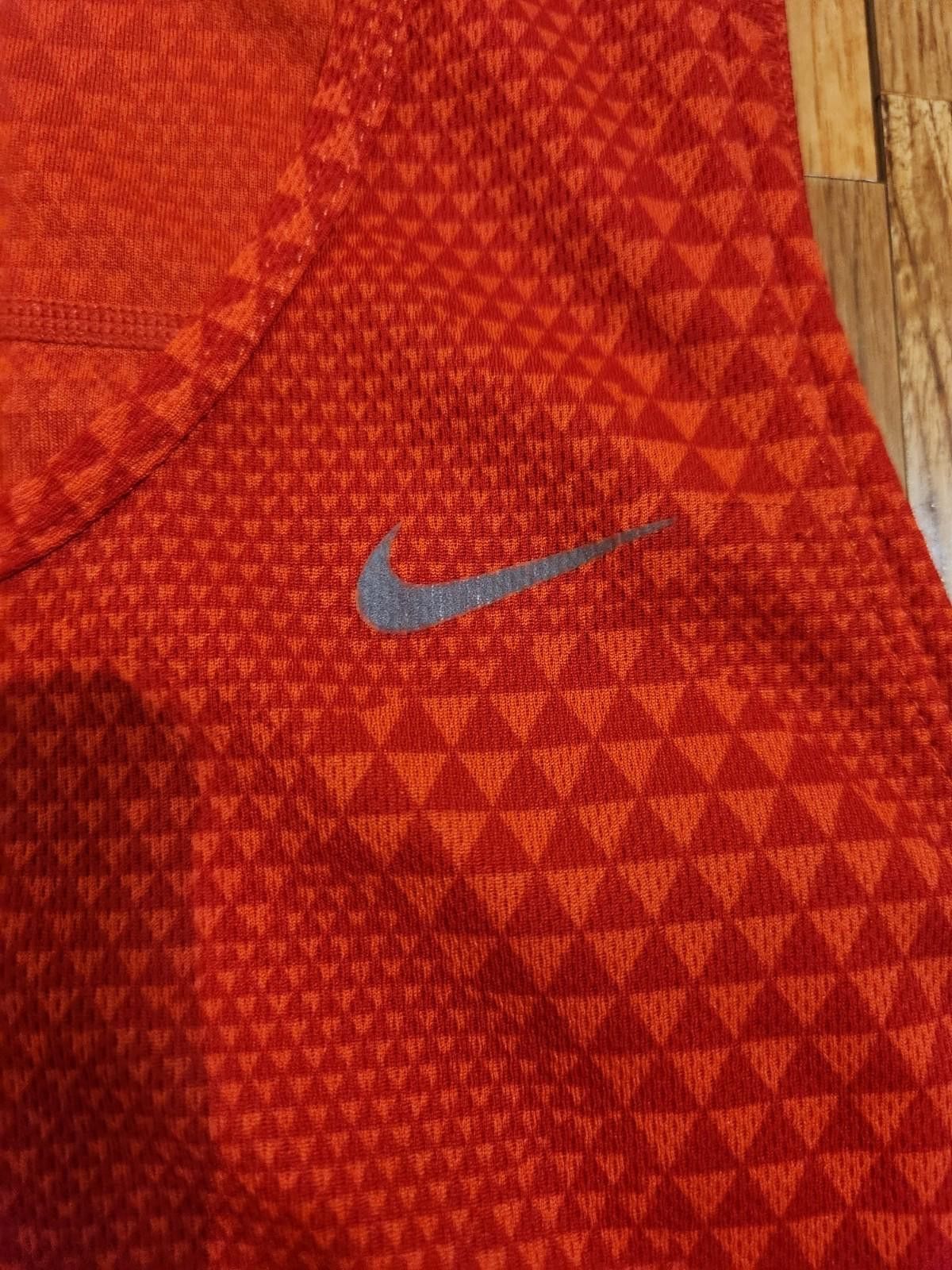 Nike Nike Dri-Fit Geometric Pattern Red Tank Top Gym Shirt L Size US L / EU 52-54 / 3 - 3 Thumbnail