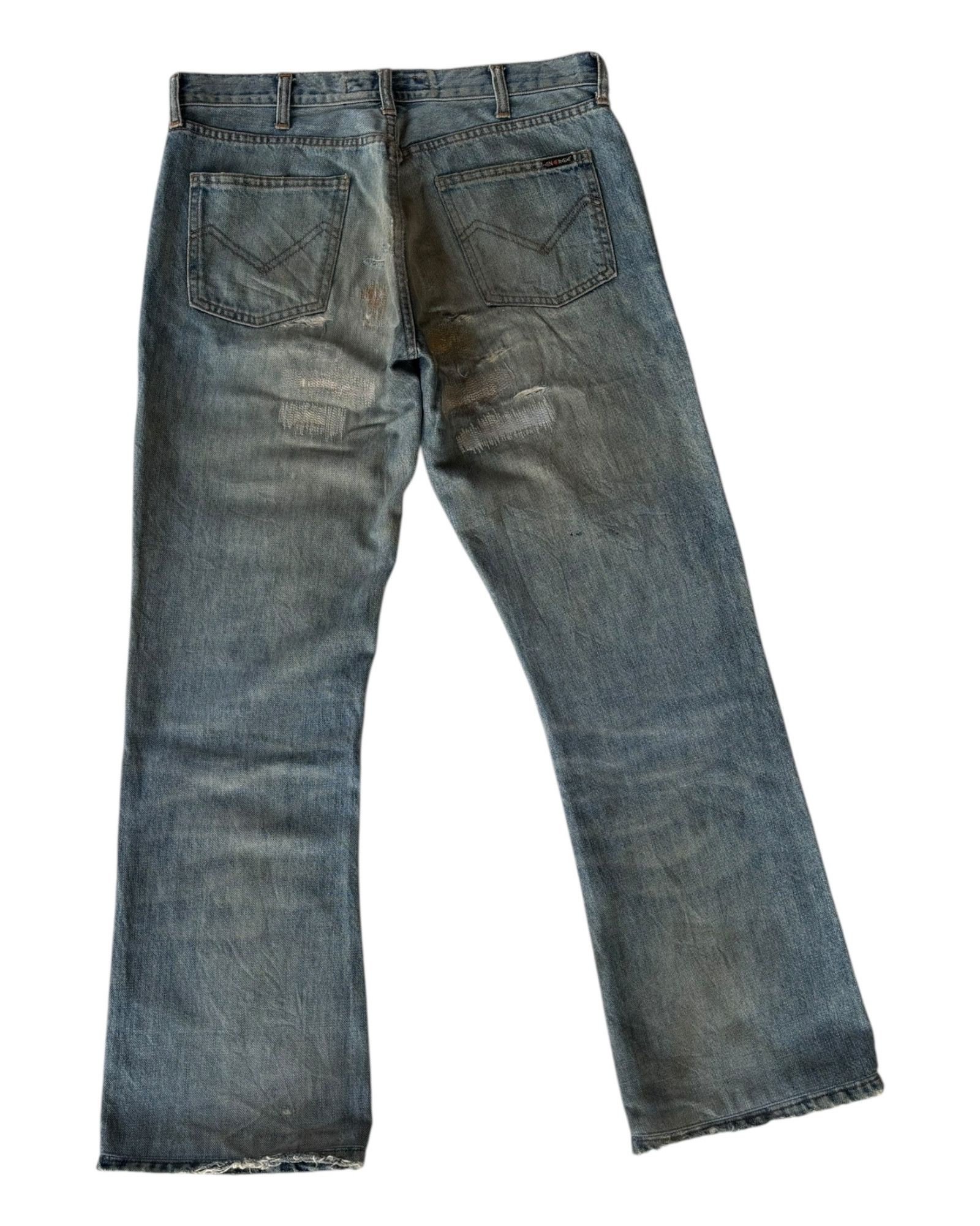 14th Addiction × Energie × If Six Was Nine Vintage Energie Thrashed Rusty Distress Jean Size US 32 / EU 48 - 4 Thumbnail