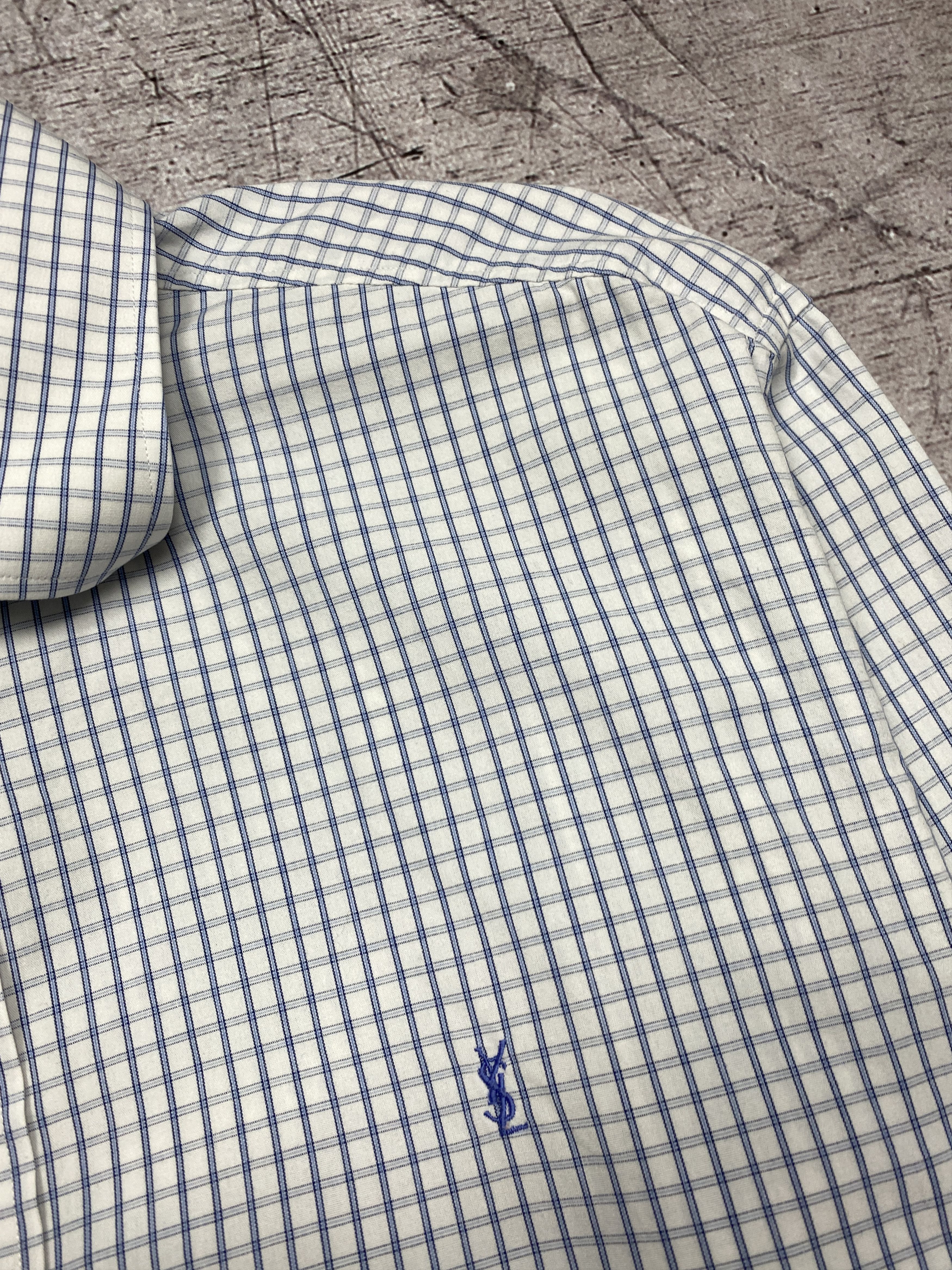 Yves Saint Laurent Yves Saint Laurent YSL Vintage Mens Long Sleeve Shirt Size US L / EU 52-54 / 3 - 3 Thumbnail