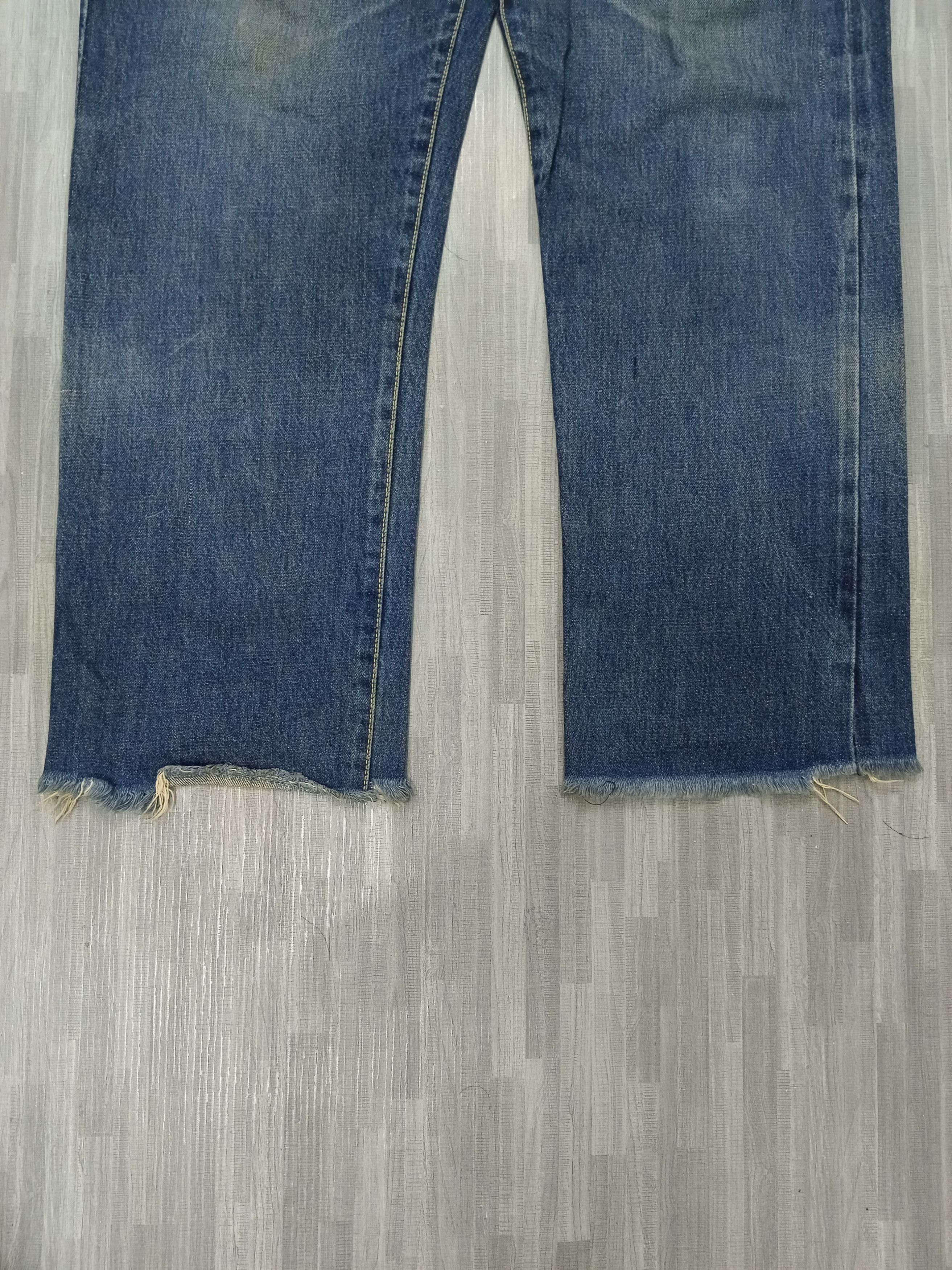 Vintage DISTRESSED 90s VINTAGE BONMARLEN SELVEDGE DENIM PANTS Size US 31 - 6 Thumbnail