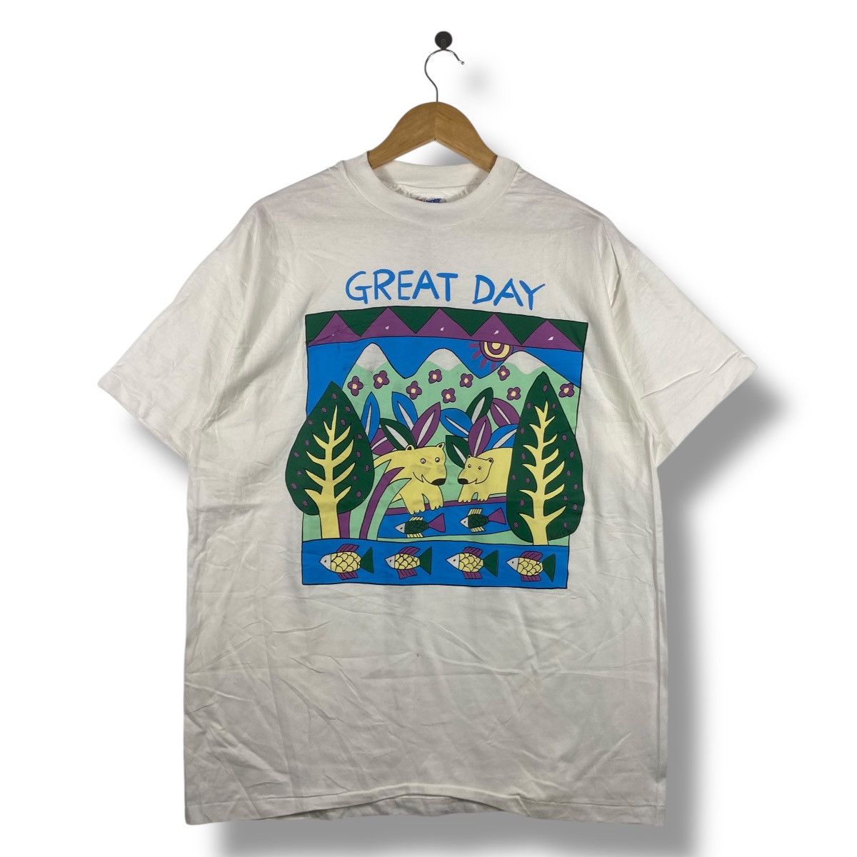Vintage Bnwt Vintage 90's VIVA LA WOMBAT Australia Great Tee Shirt Size US L / EU 52-54 / 3 - 1 Thumbnail